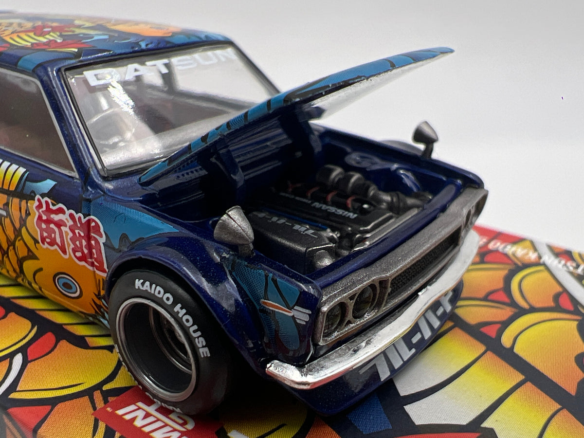 Mini GT x Kaido House #248 Datsun Kaido 510 Wagon Koi Wagon V1 Blue