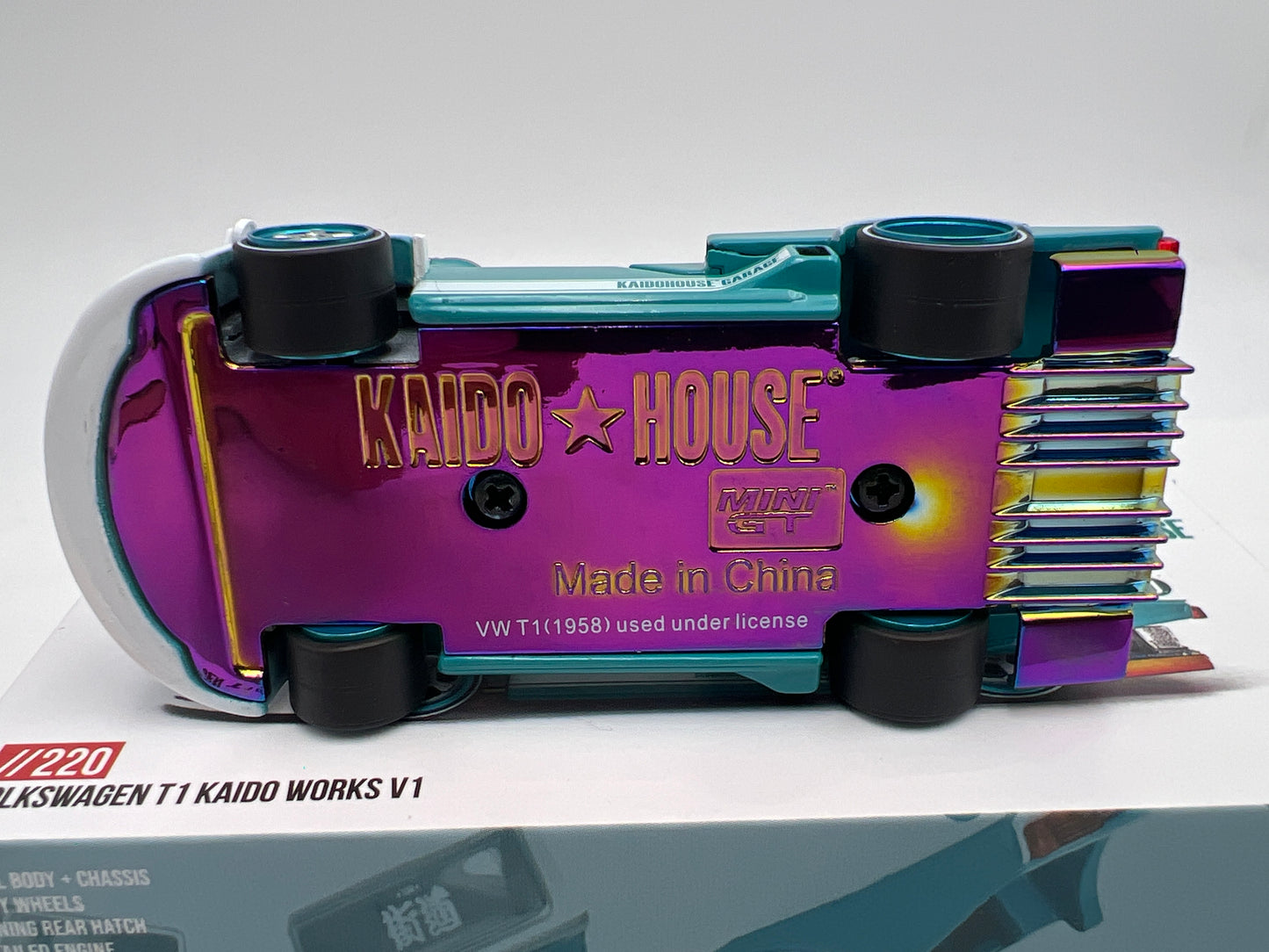 Mini GT Kaido House #220 Volkswagen T1 Kaido Works V1 Turquoise