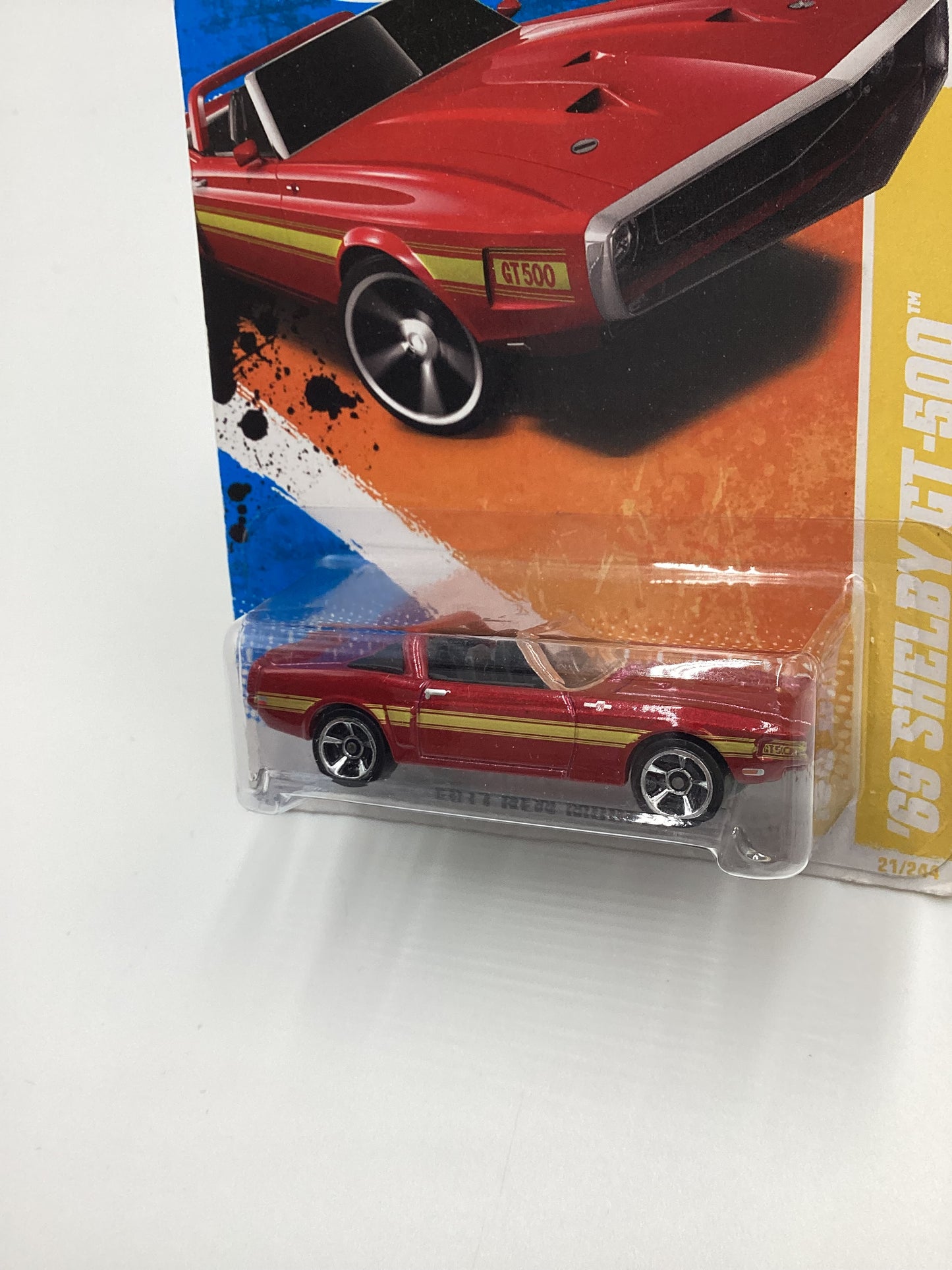 2011 Hot Wheels #21 69 Shelby GT-500 Red 25D