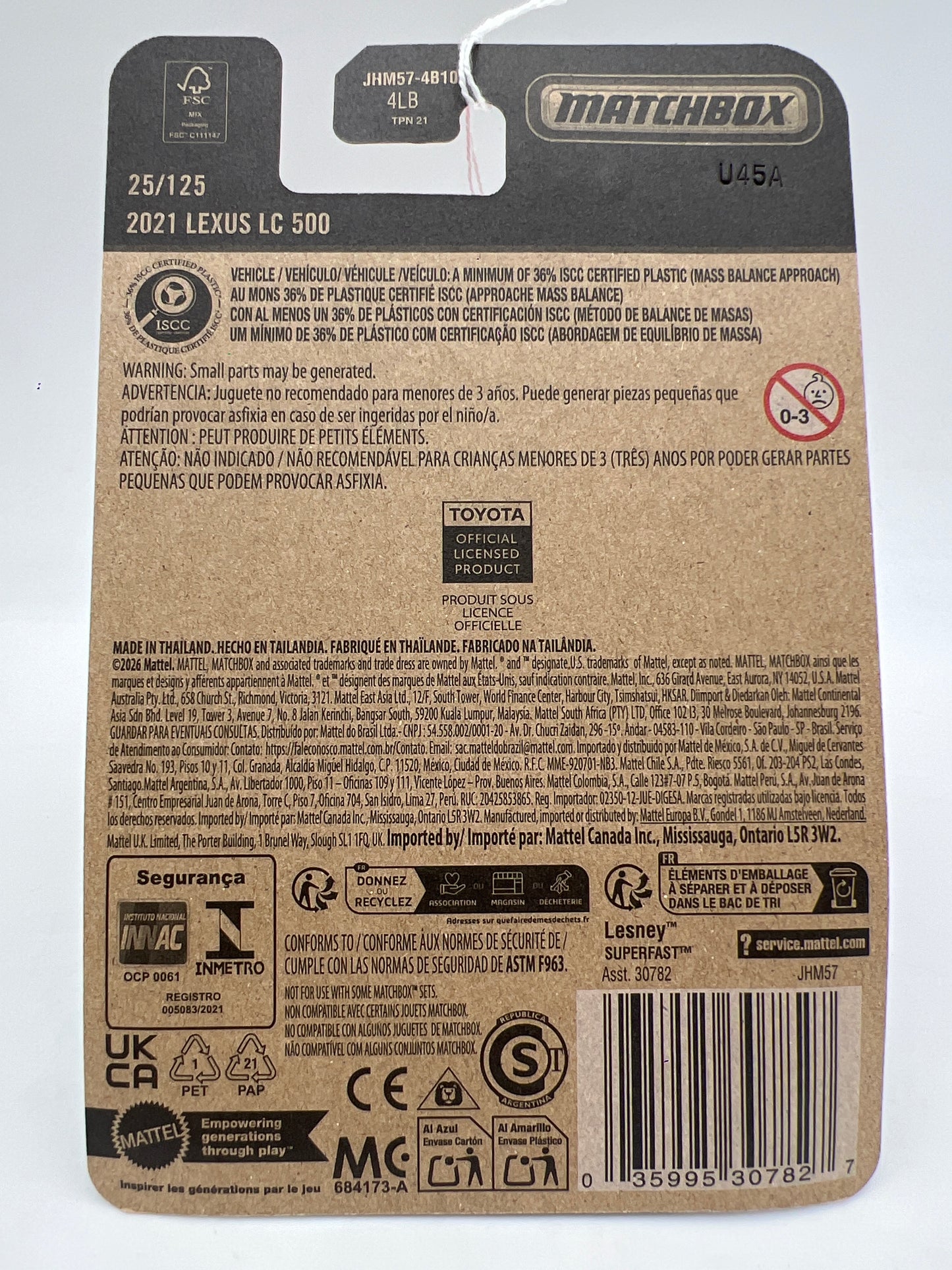 2026 Matchbox #25 2021 Lexus LC 500 Blue 216K