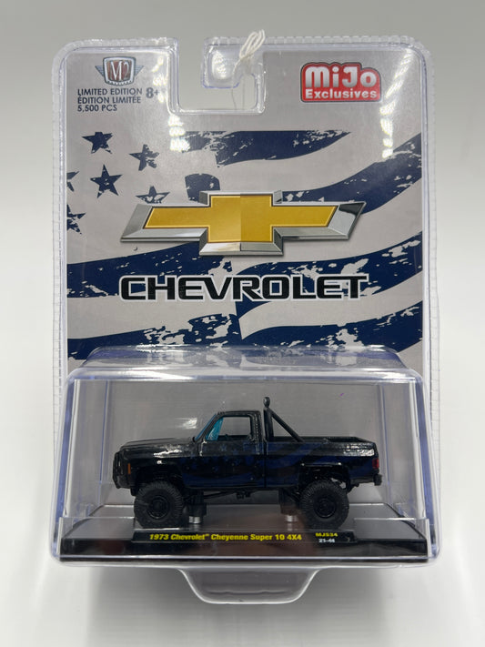 M2 Machines Mijo Exclusives 1973 Chevrolet Cheyenne Super 10 4x4 Black MJS34 199D