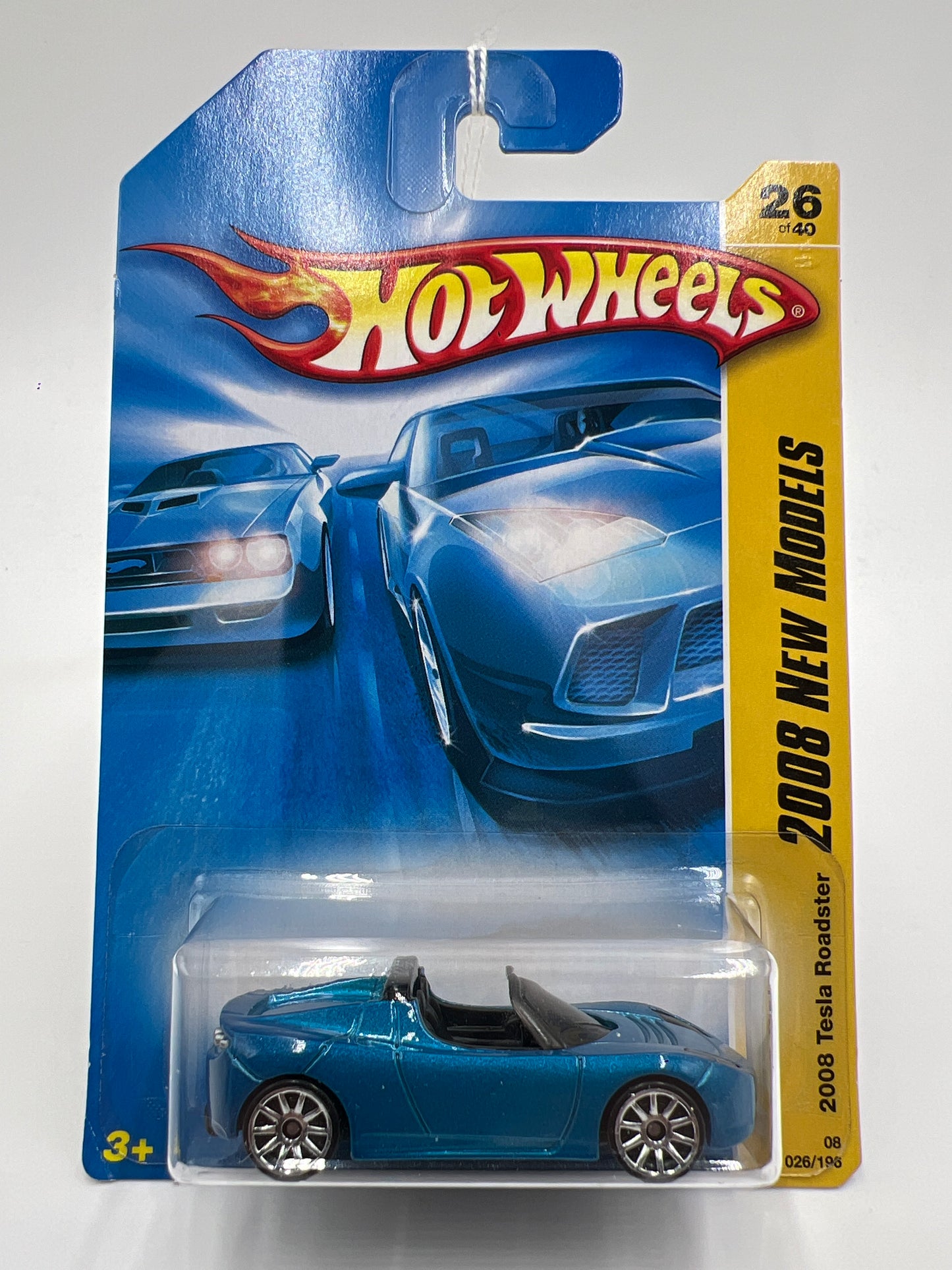 2008 Hot Wheels New Models #26 2008 Tesla Roadster Blue 48D