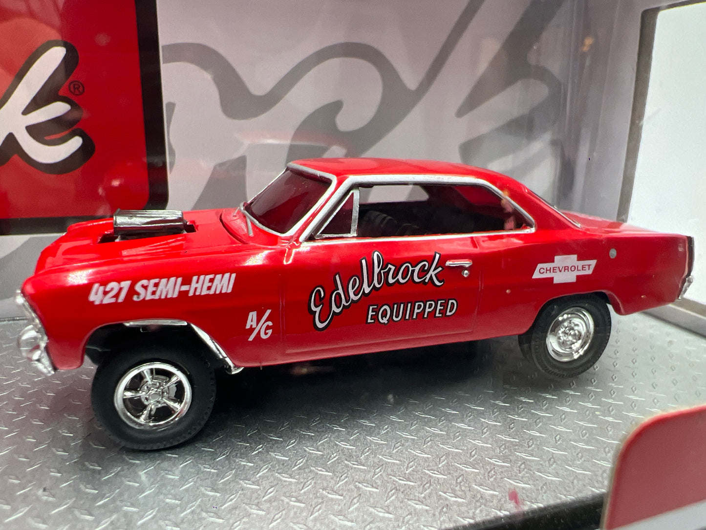 M2 Machines Auto Haulers Edelbrock 1967 Chevrolet C60 Truck & Nova Gasser R39