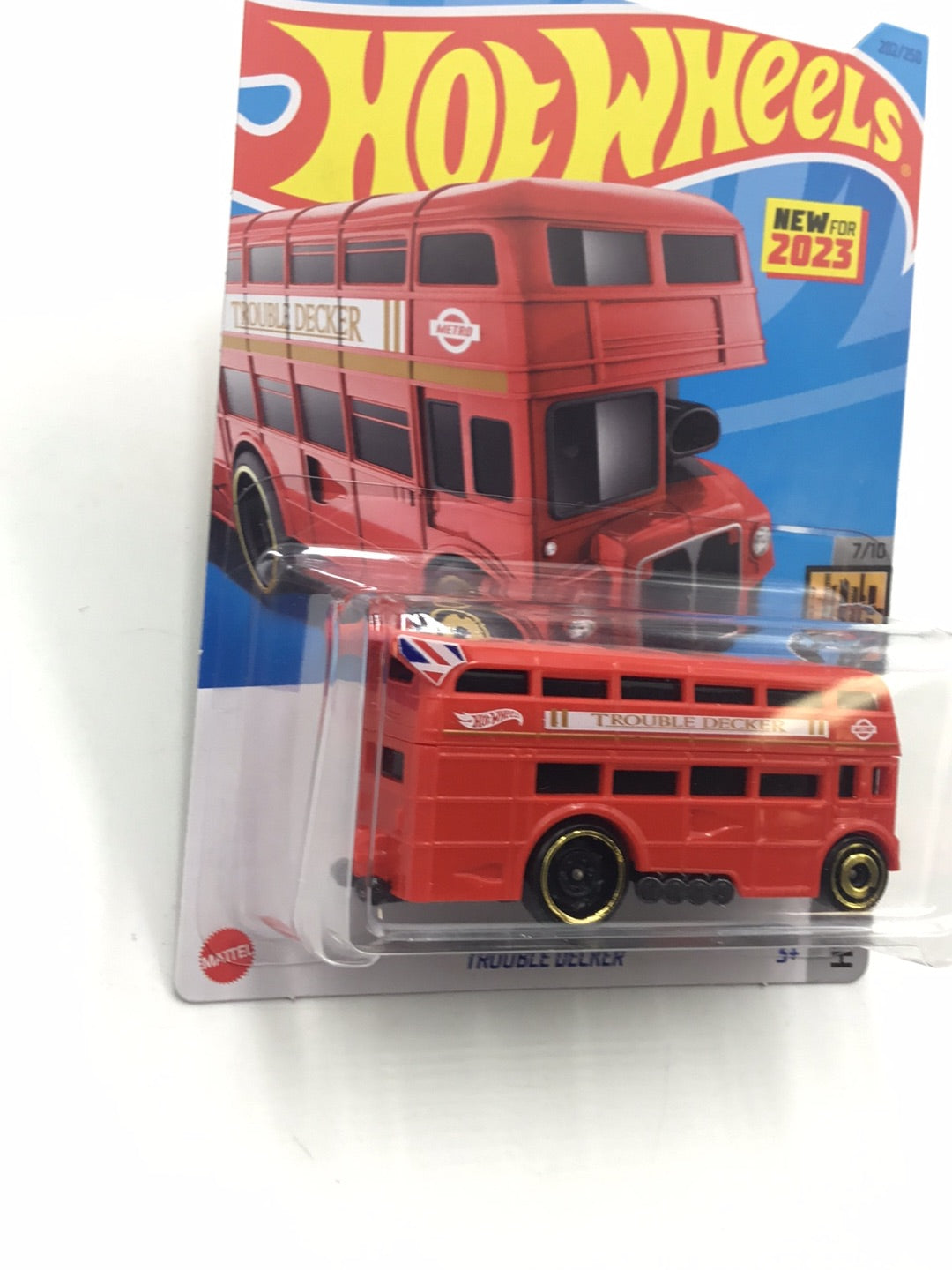 2023 hot wheels L case #202 Trouble Decker HH5