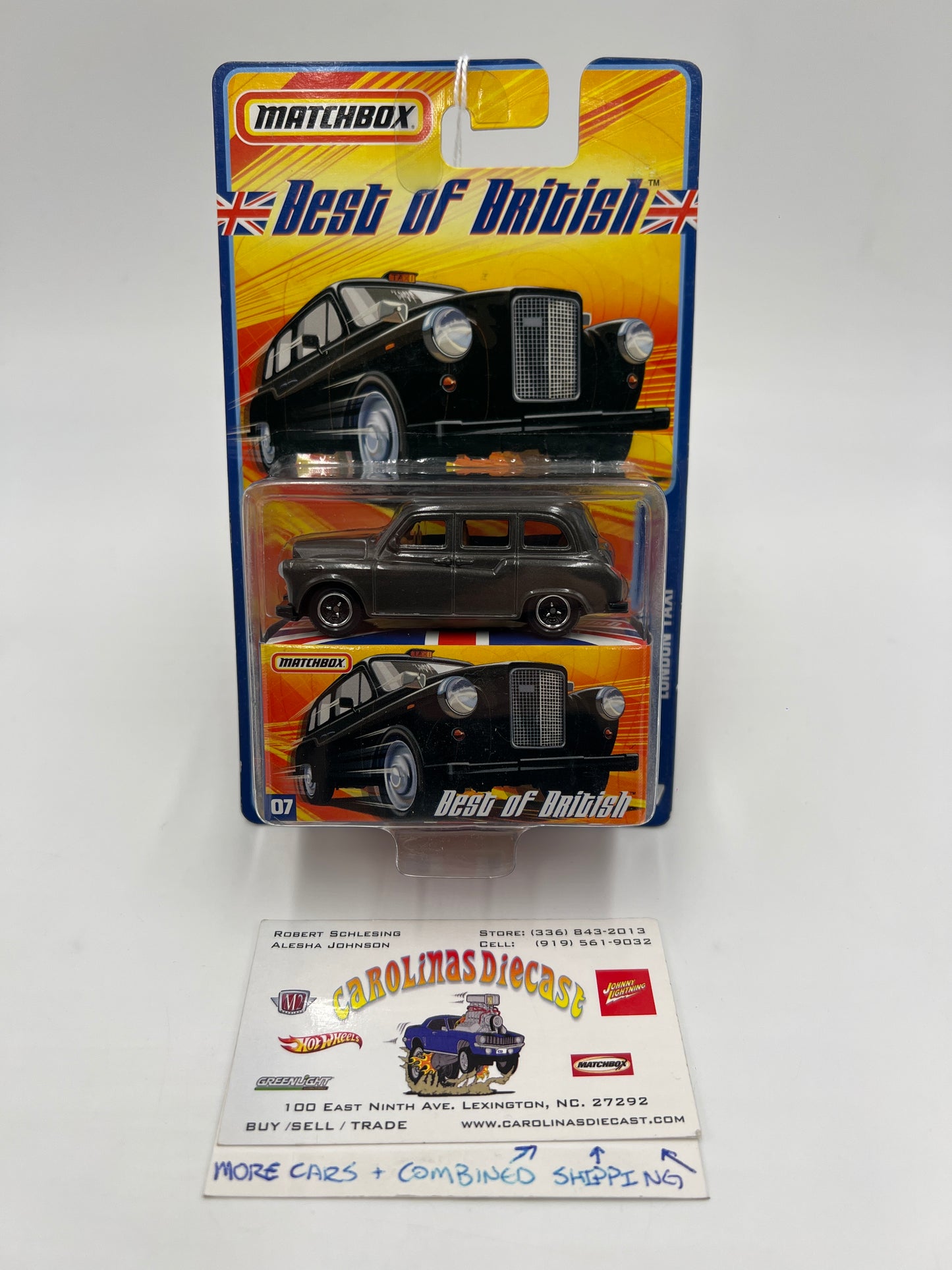 Matchbox Best Of British #7 Austin FX4 London Taxi Dark Gray 168H