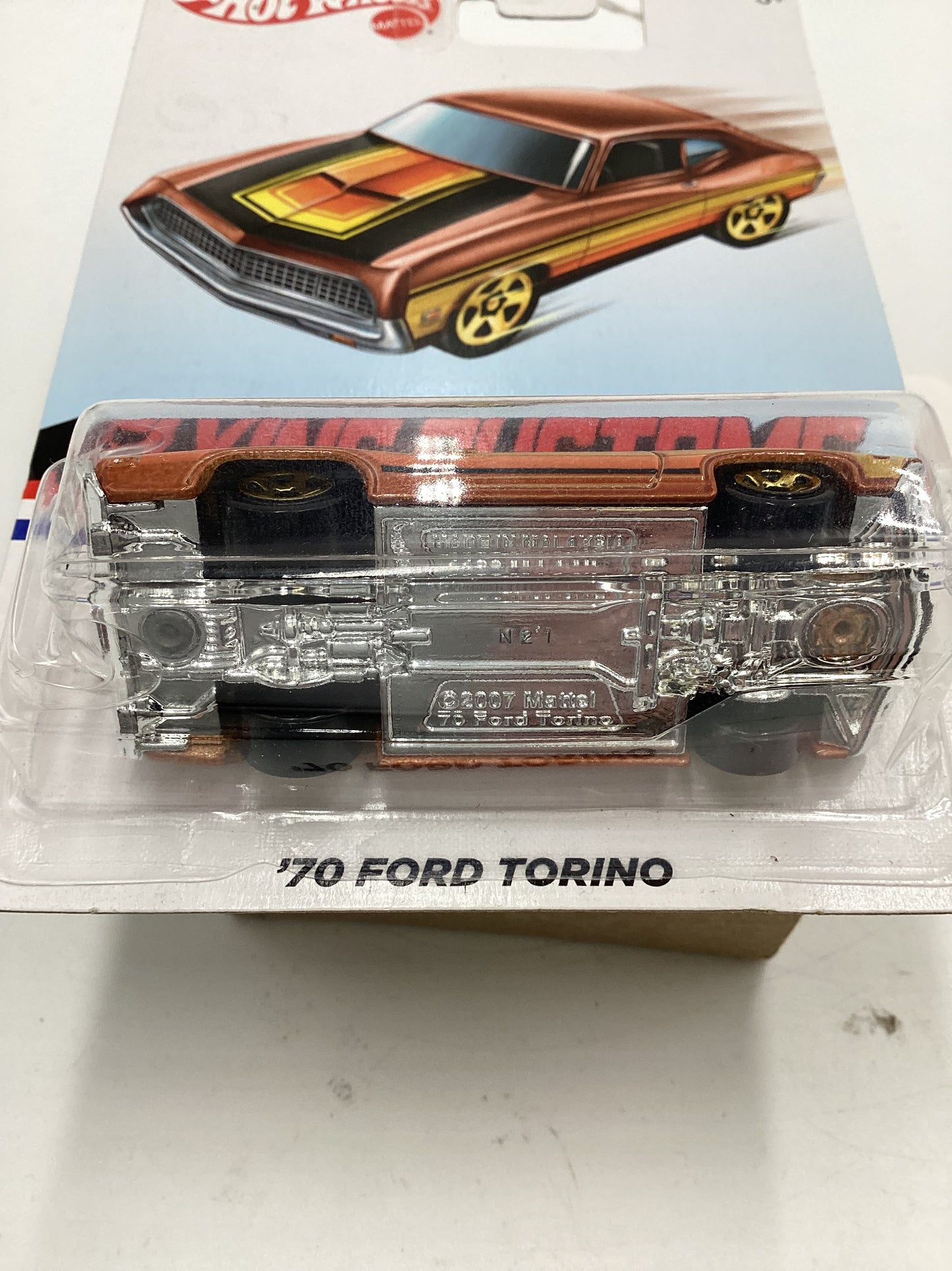 Hot Wheels Target Exclusive Flying Customs 70 Ford Torino Brown