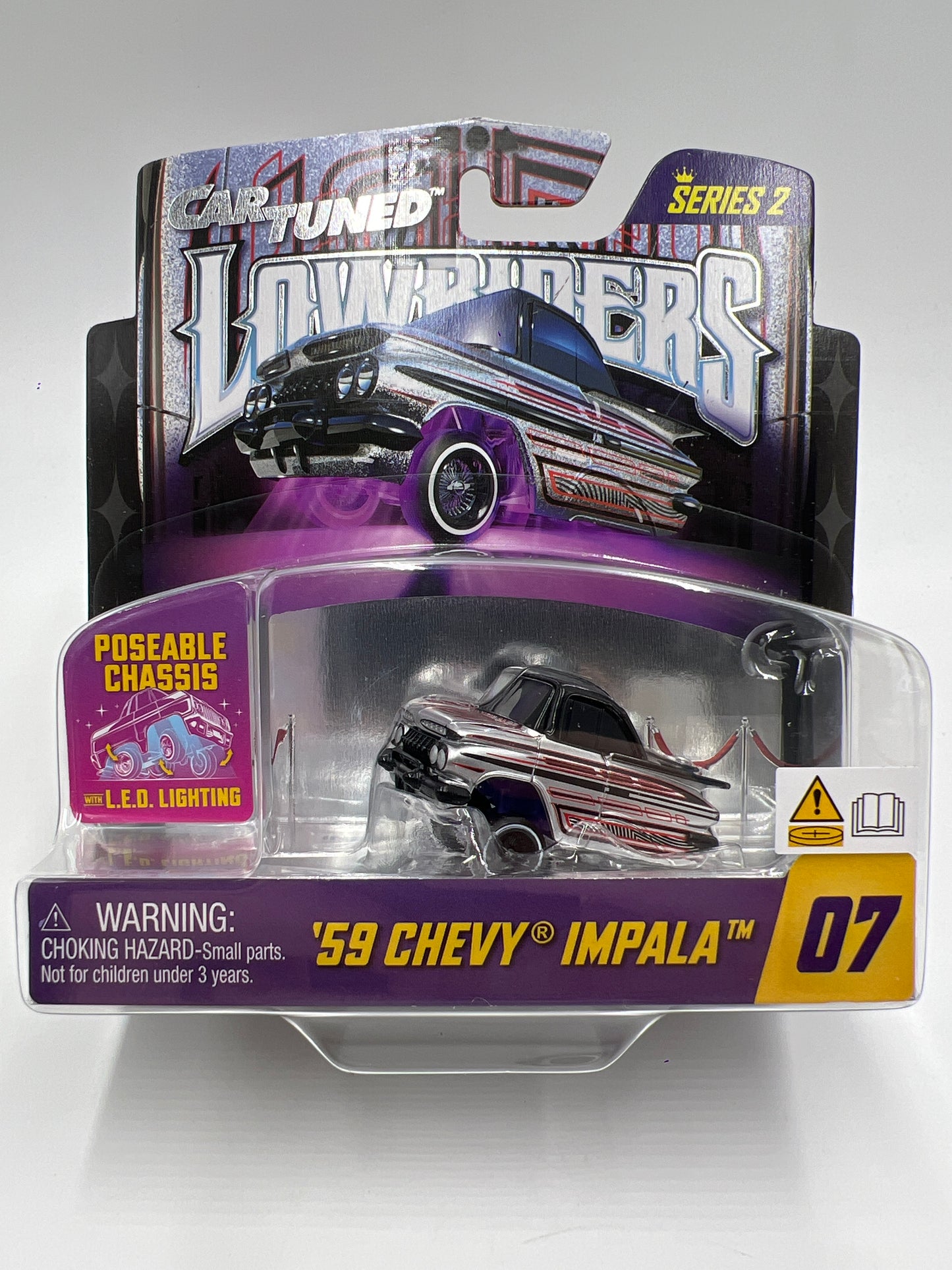 MGA Car Tuned Series 2 Show Glow Lowriders #7 59 Chevy Impala