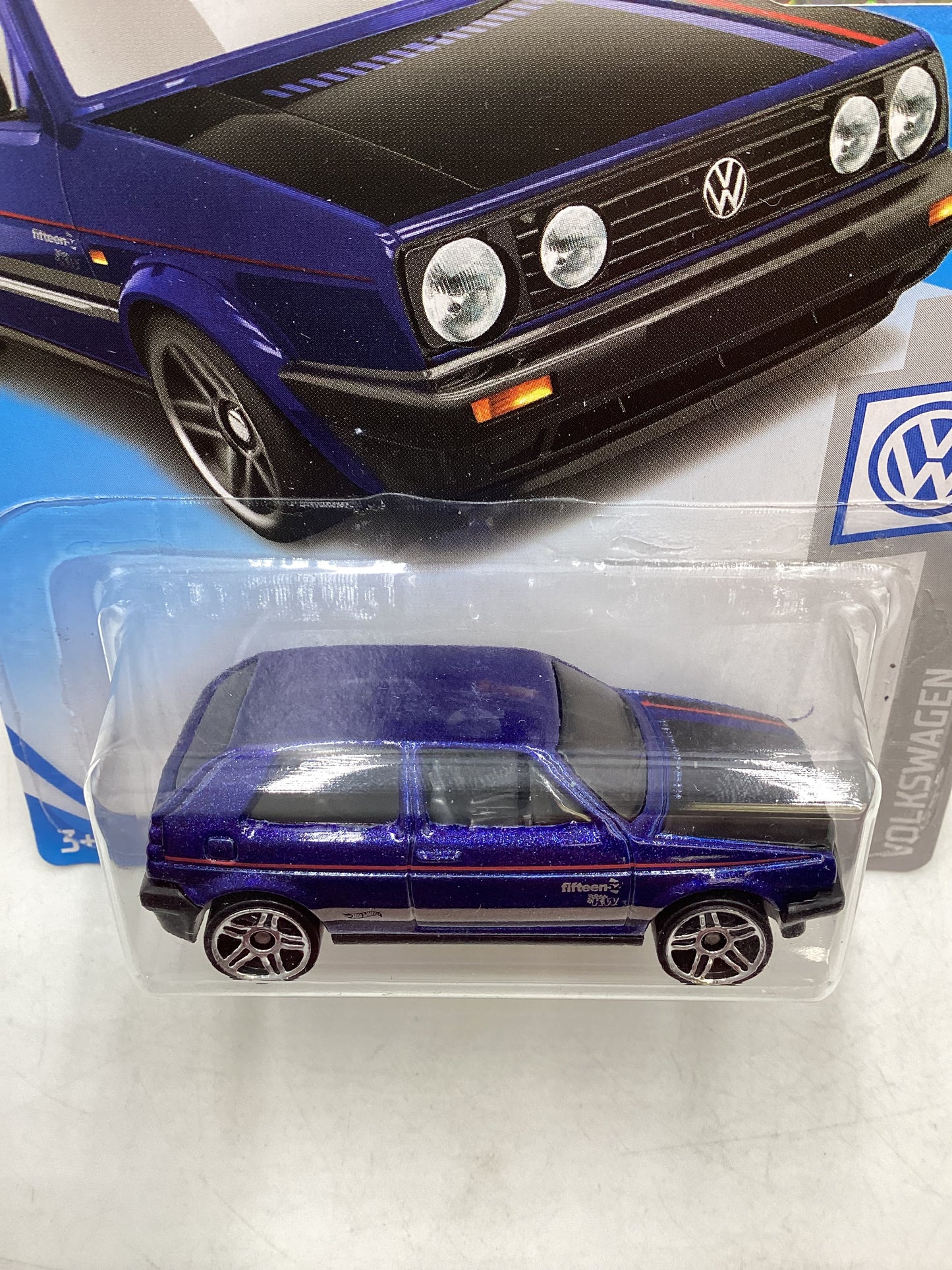 2019 Hot Wheels Factory Sealed #68 Volkswagen Golf MK2 Blue 95E