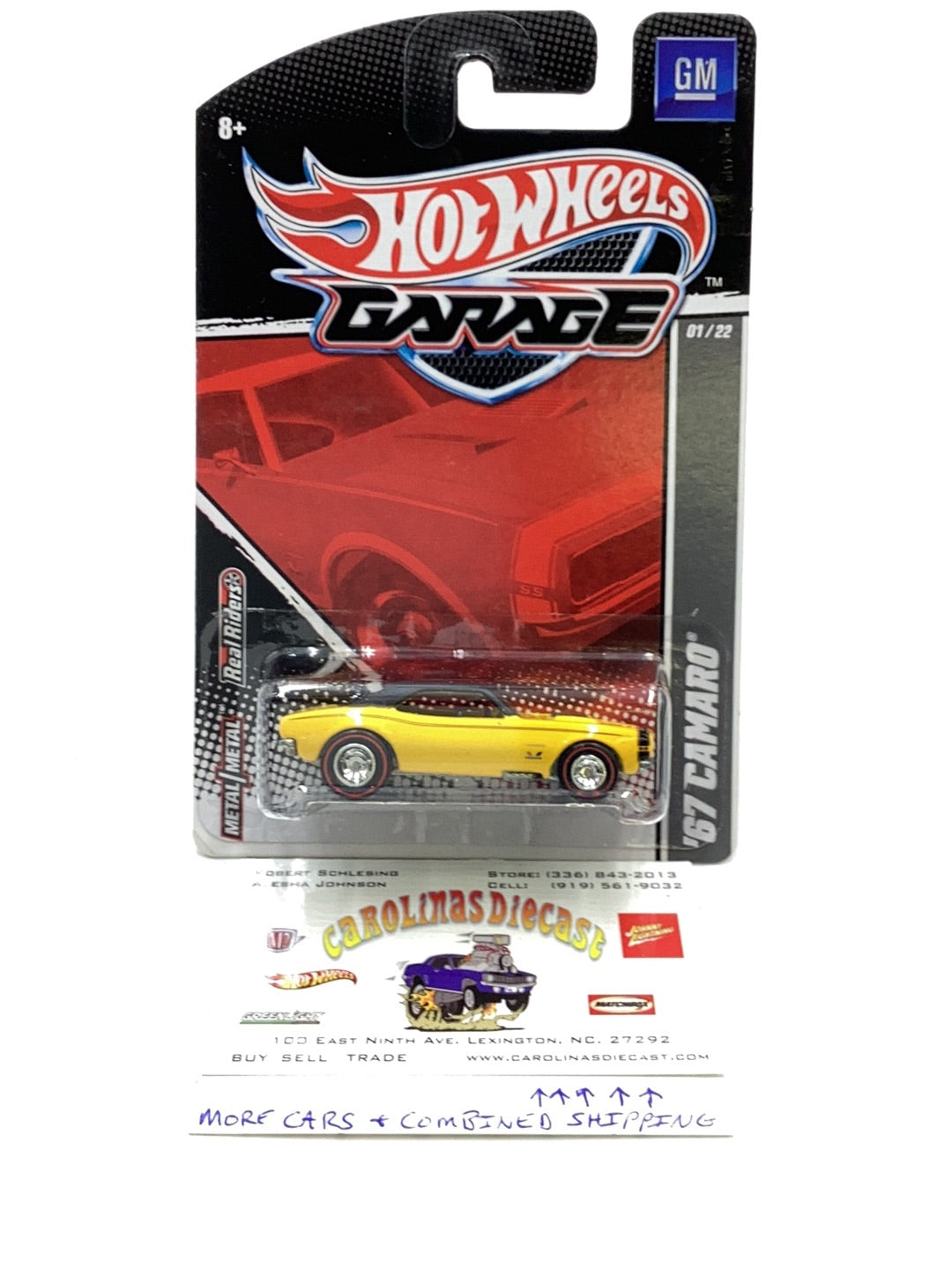 Hot Wheels Garage 67 Camaro 1/22 with protector