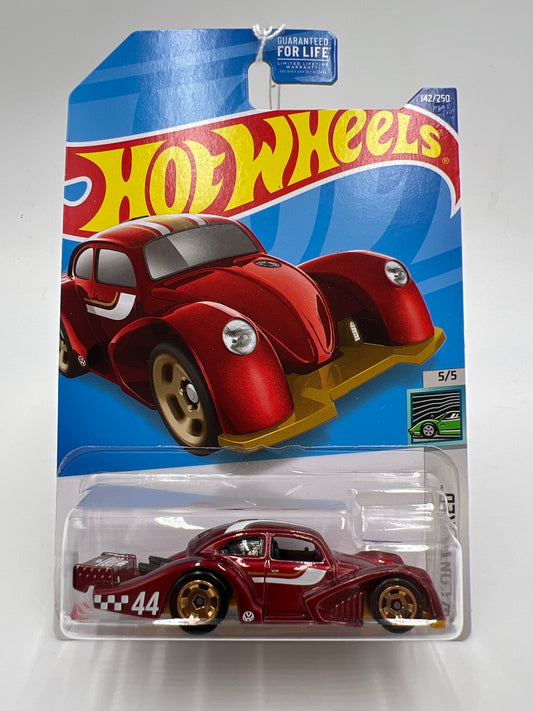 2022 Hot Wheels Contoured #142 Volkswagen Kafer Racer Red 96C