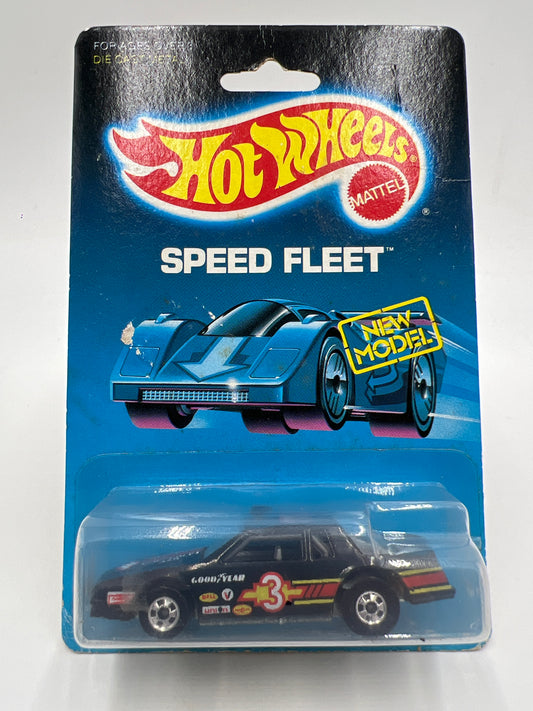 Hot Wheels Original 1988 Speed Fleet #1791 Chevy Stocker Black W/Protector