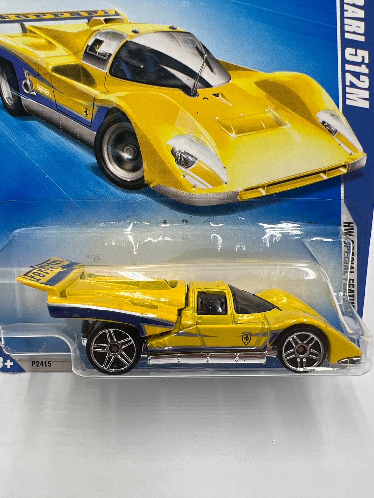 2009 Hot Wheels Special Features #95 Ferrari 512M Yellow