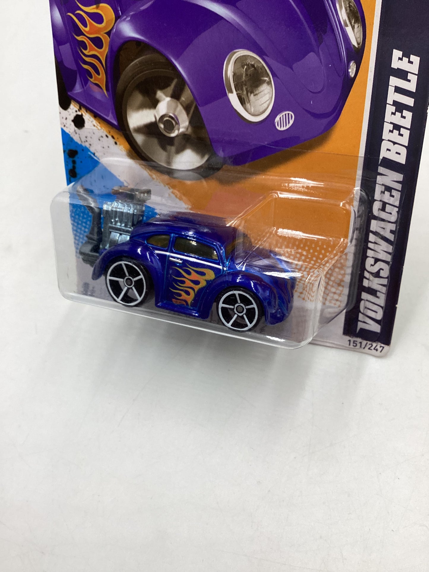 2012 HW Heat Fleet #151 Volkswagen Beetle Tooned Blue 96B