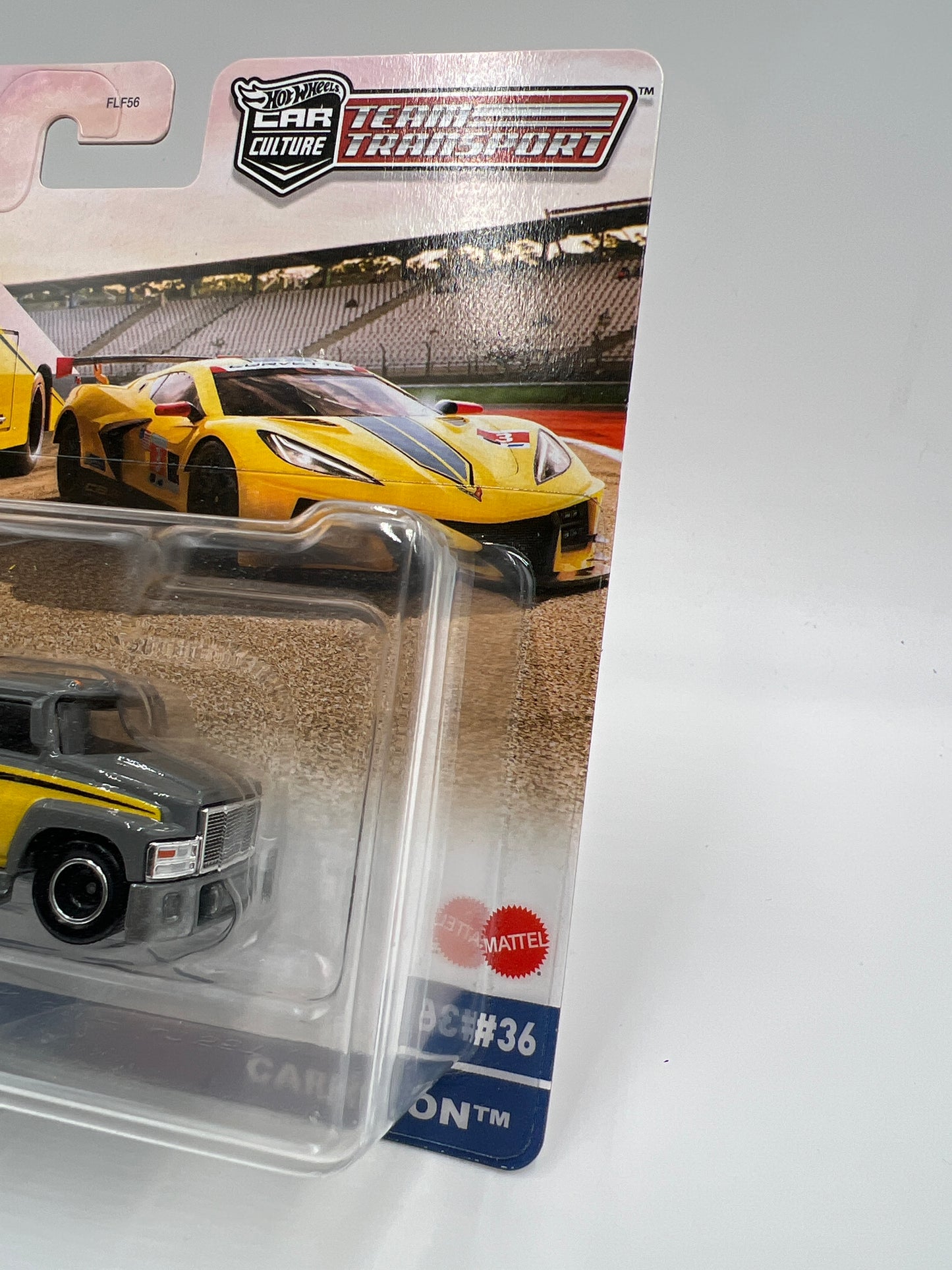 Hot Wheels Team Transport #36 Corvette C8.R & Carry On W/Protector