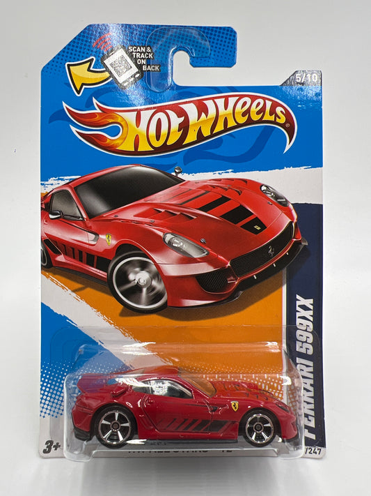 2012 Hot Wheels All Stars #125 Ferrari 599XX Red W/Protector 1