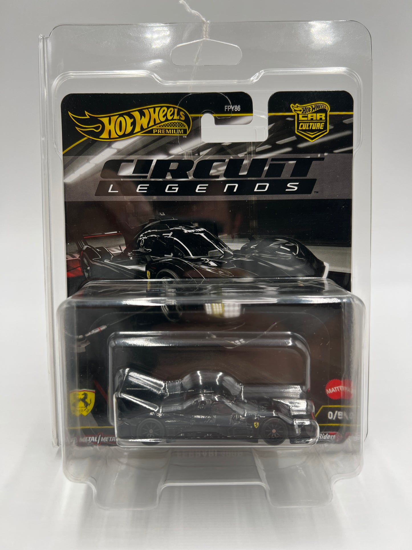 Hot Wheels Premium Car Culture Circuit Legends CHASE #0 Ferrari 499P Black W/Protector