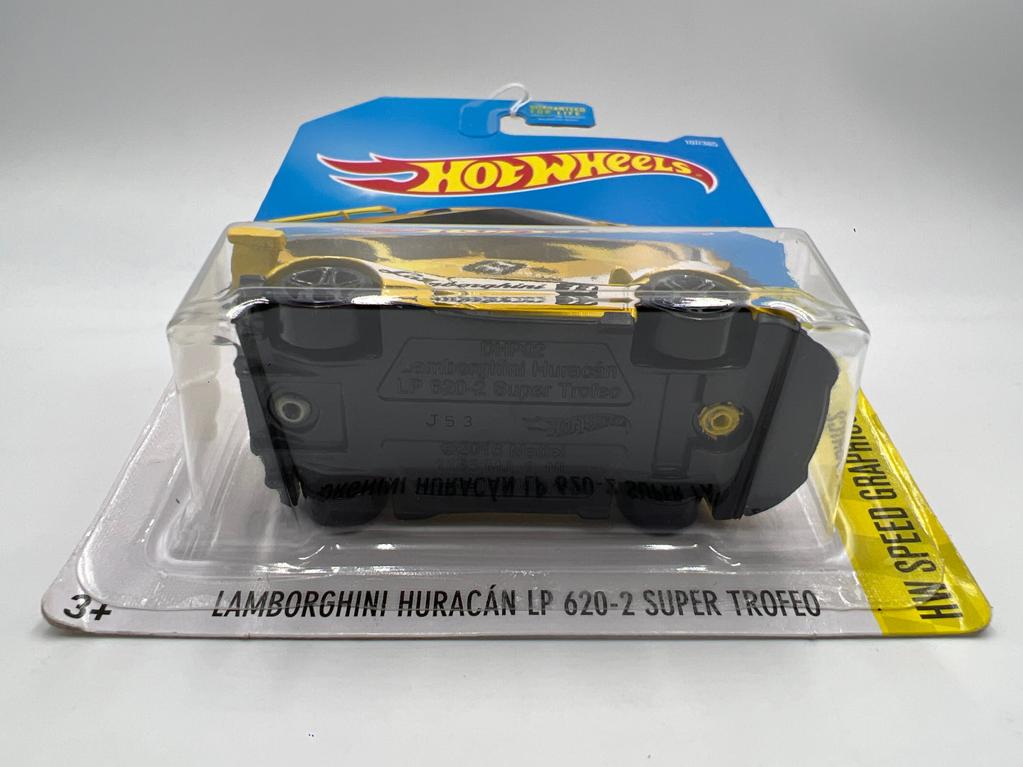2017 Hot Wheels Speed Graphics #107 Lamborghini Huracan LP 620-2 Super Trofeo Yellow 102C