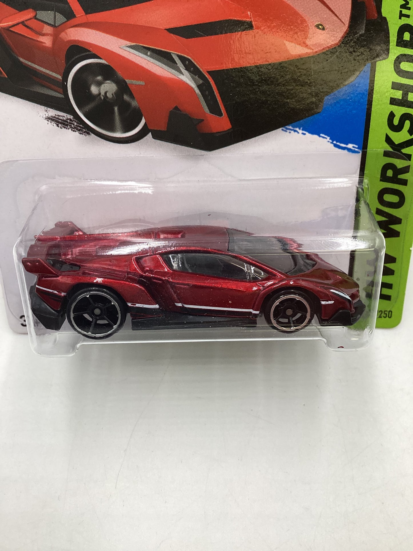 2015 Hot Wheels #189 Lamborghini Veneno Red 101B
