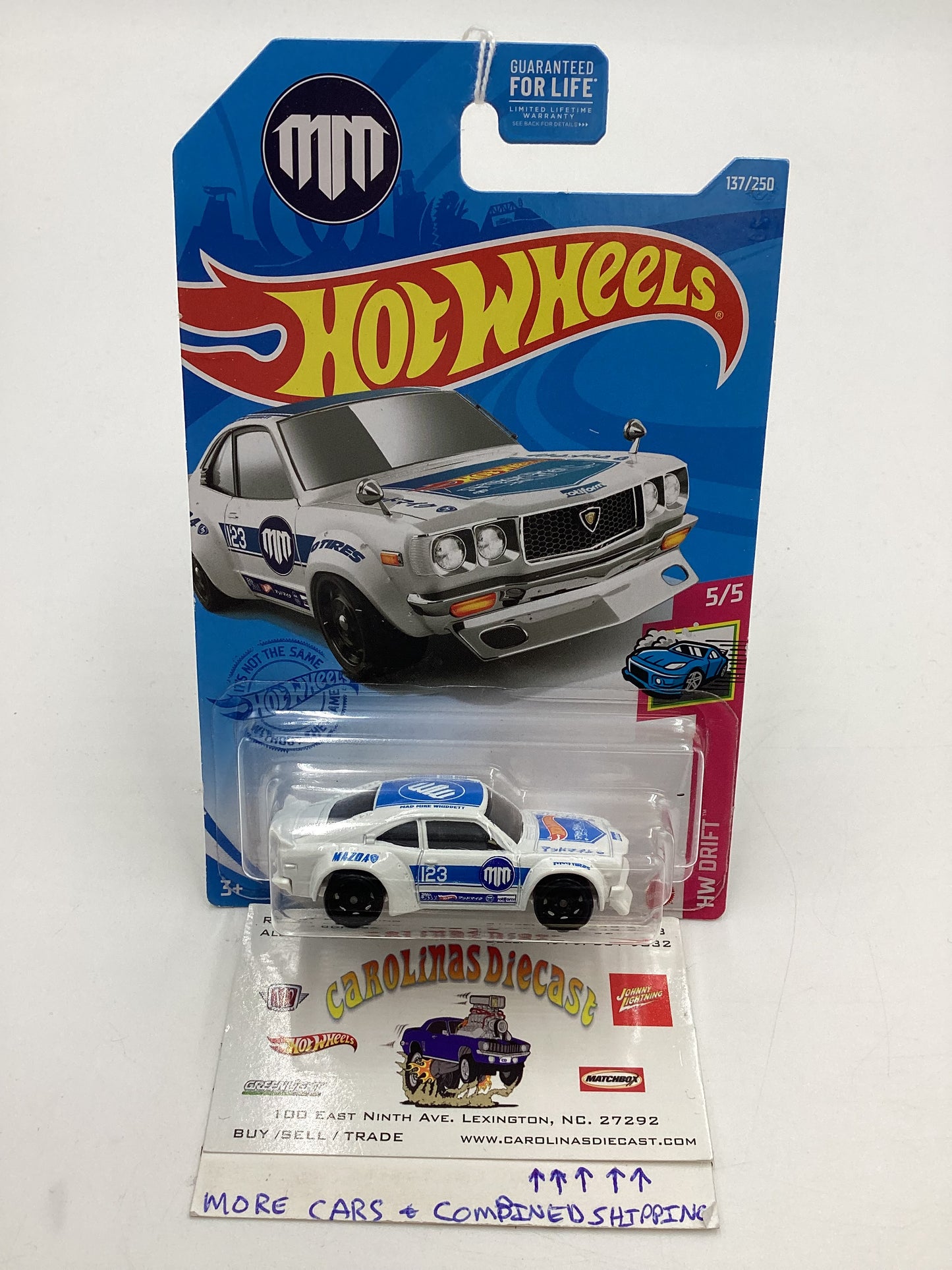 Hot Wheels 2021 HW Drift #137 Mazda RX-3 White 87D