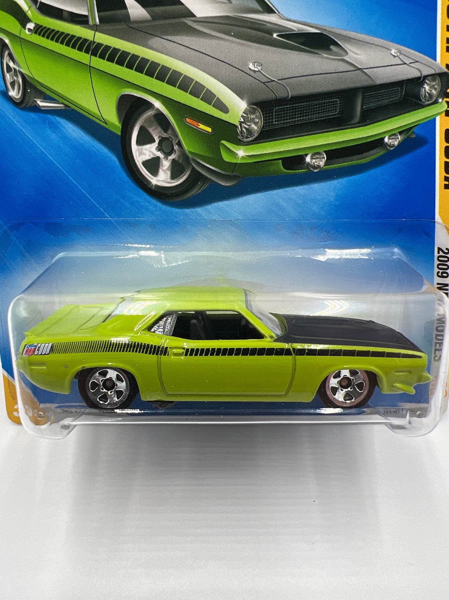 2009 Hot Wheels New Models #29 70 Plymouth AAR Cuda Green 47F