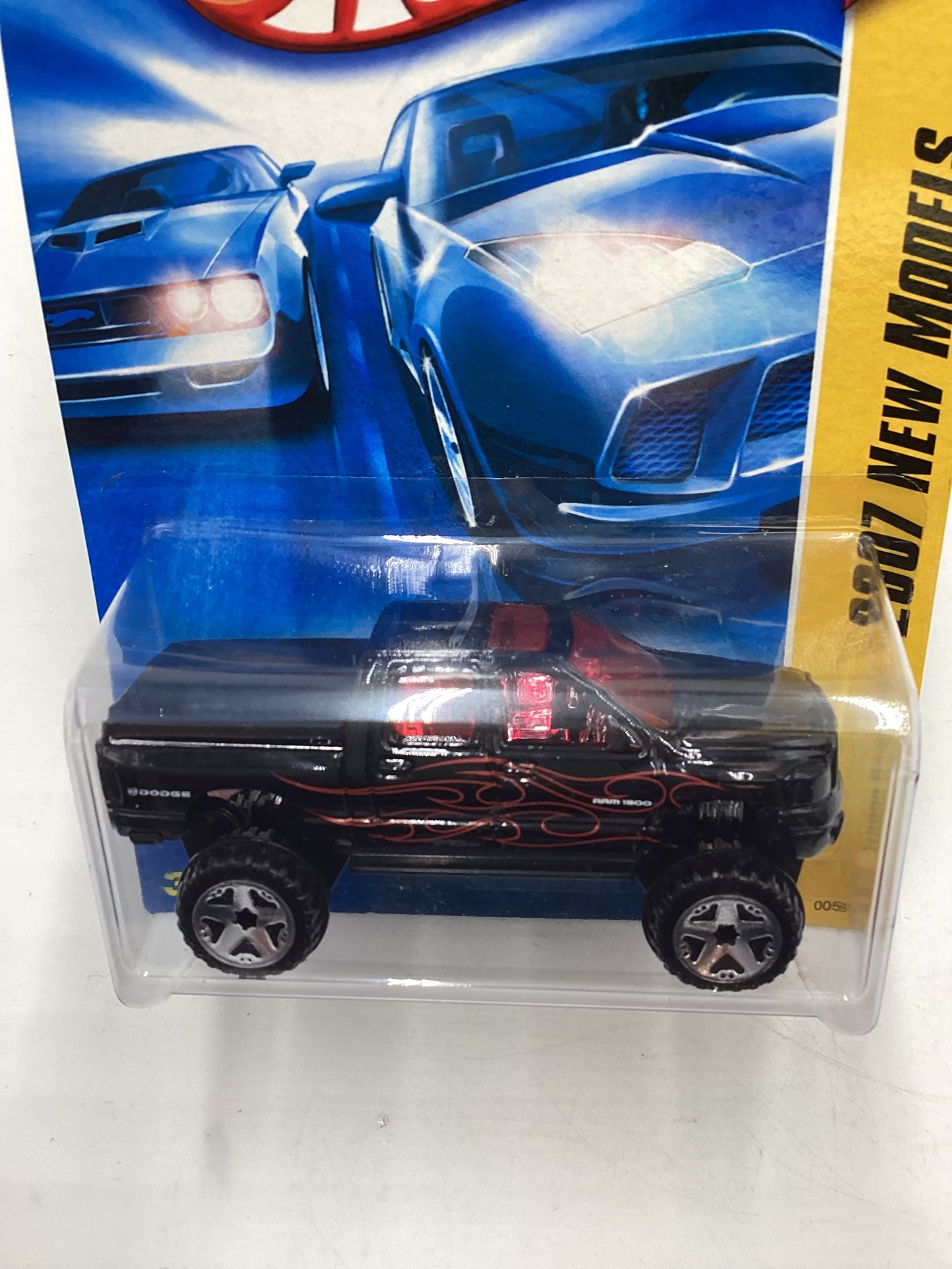 2007 Hot Wheels New Models #5 Dodge Ram 1500 Black 39B