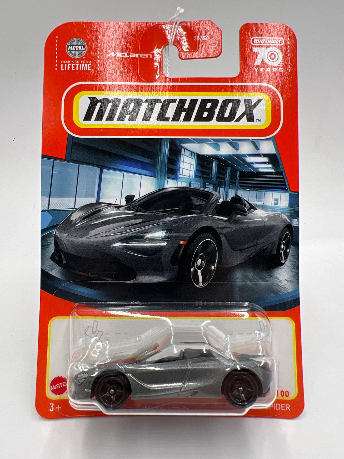 Matchbox #66 McLaren 720S Spider Gray 214H