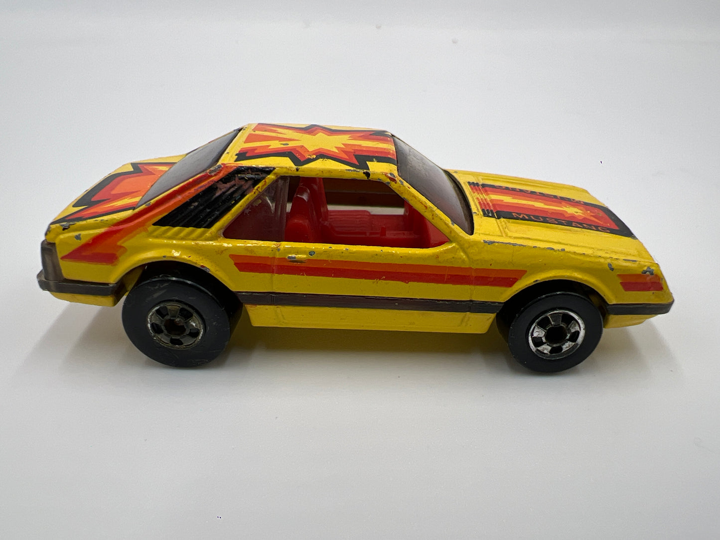 1979 Hot Wheels Blackwall Turbo Mustang Custom Yellow Loose