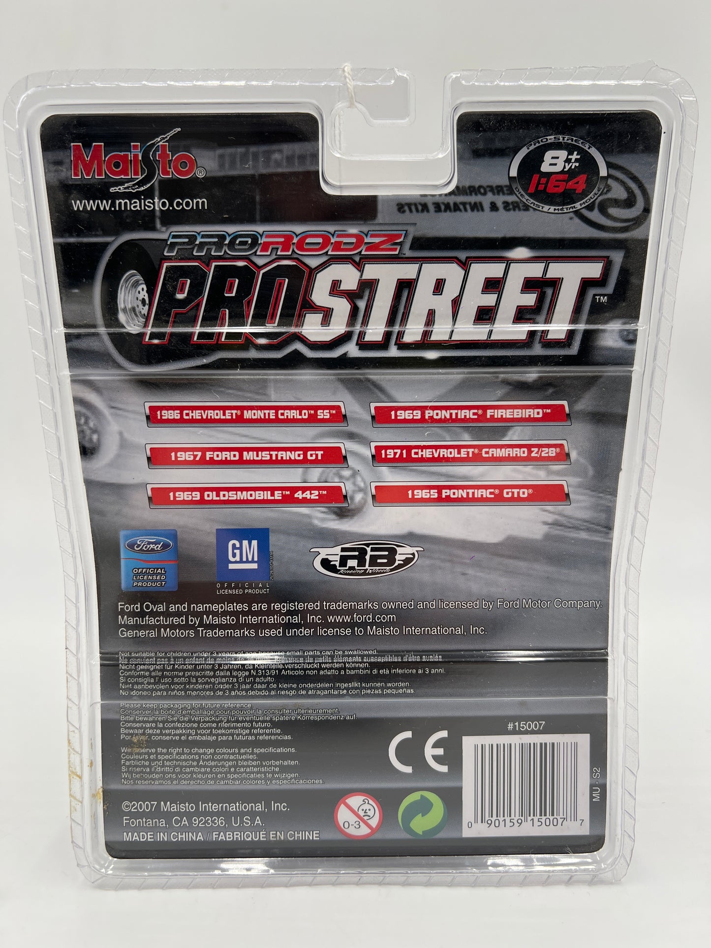 Maisto Pro Rodz Pro Street 1967 Ford Mustang GT Orange 185D