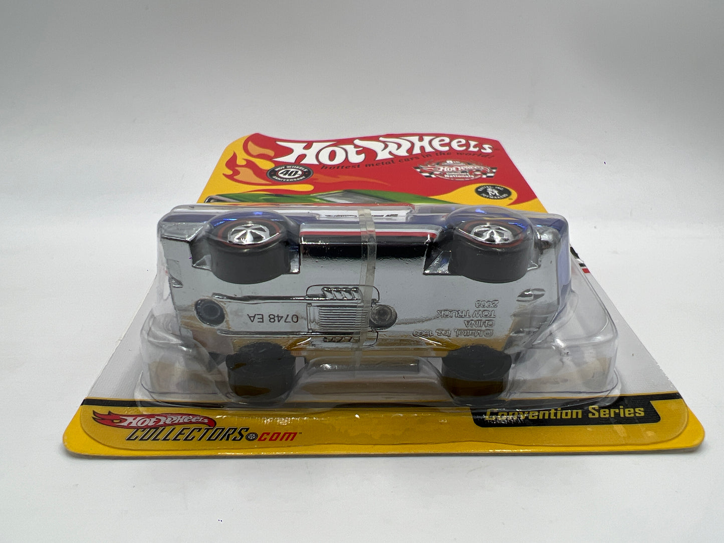 2008 Hot Wheels 8th Annual Collectors Nationals 2142/3000 Billboard Truck Blue W/Working Light & Protector