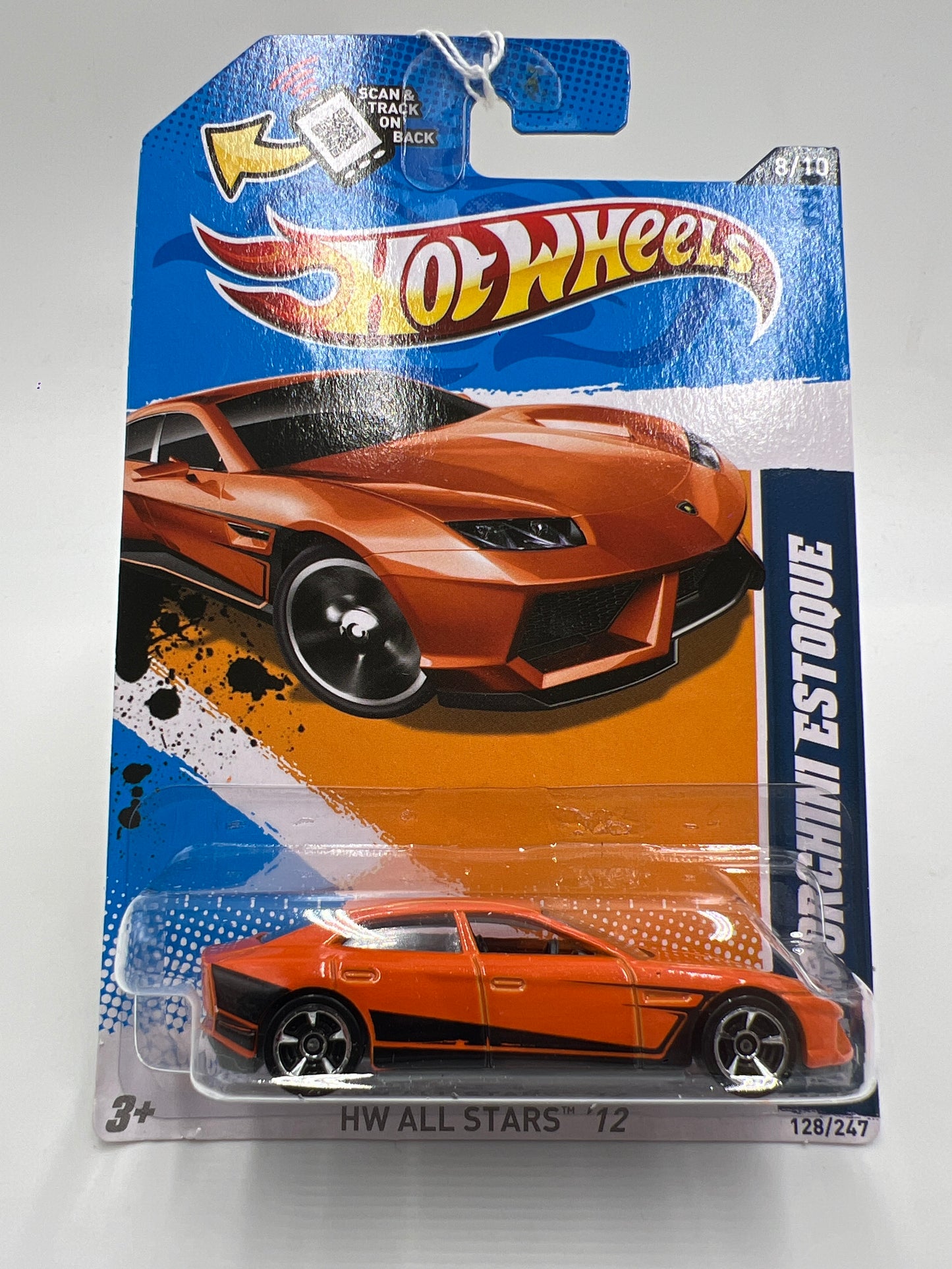 2012 Hot Wheels All Stars #128 Lamborghini Estoque Orange 101C