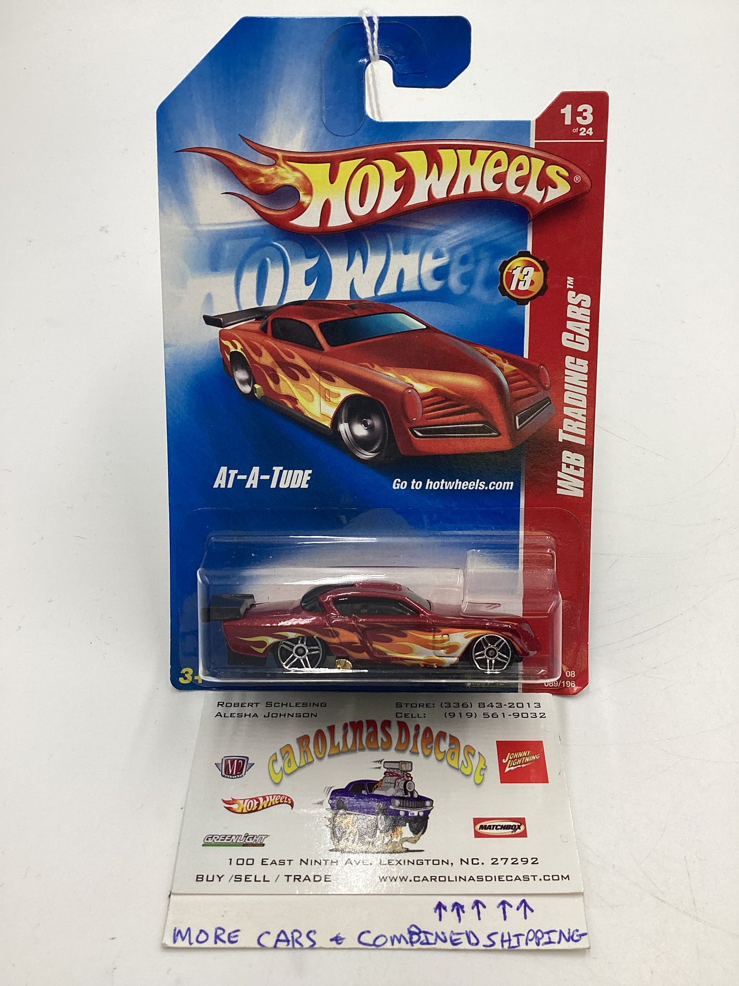 2008 Hot Wheels Web Trading Cars #89 At-A-Tude Red EE2