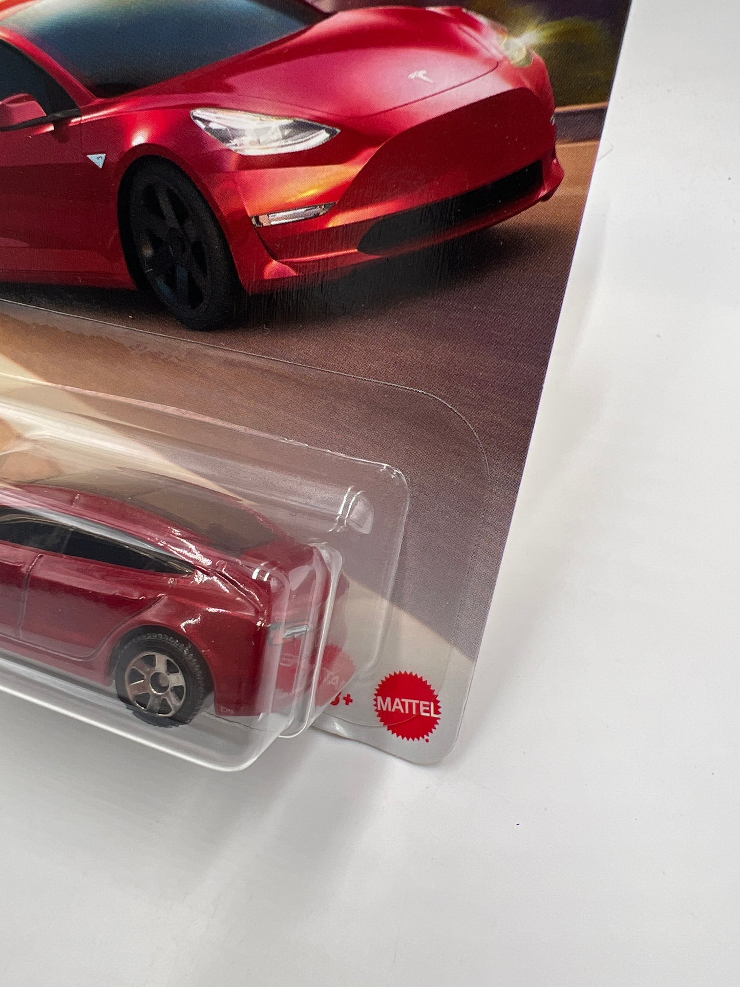 2025 Matchbox #4 Tesla Model 3 Red 211C