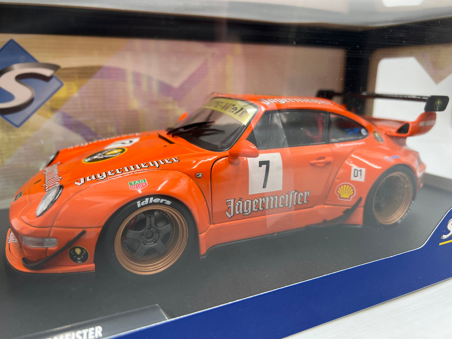 Solido 1:18 Scale Porsche RWB Jagermeister Orange