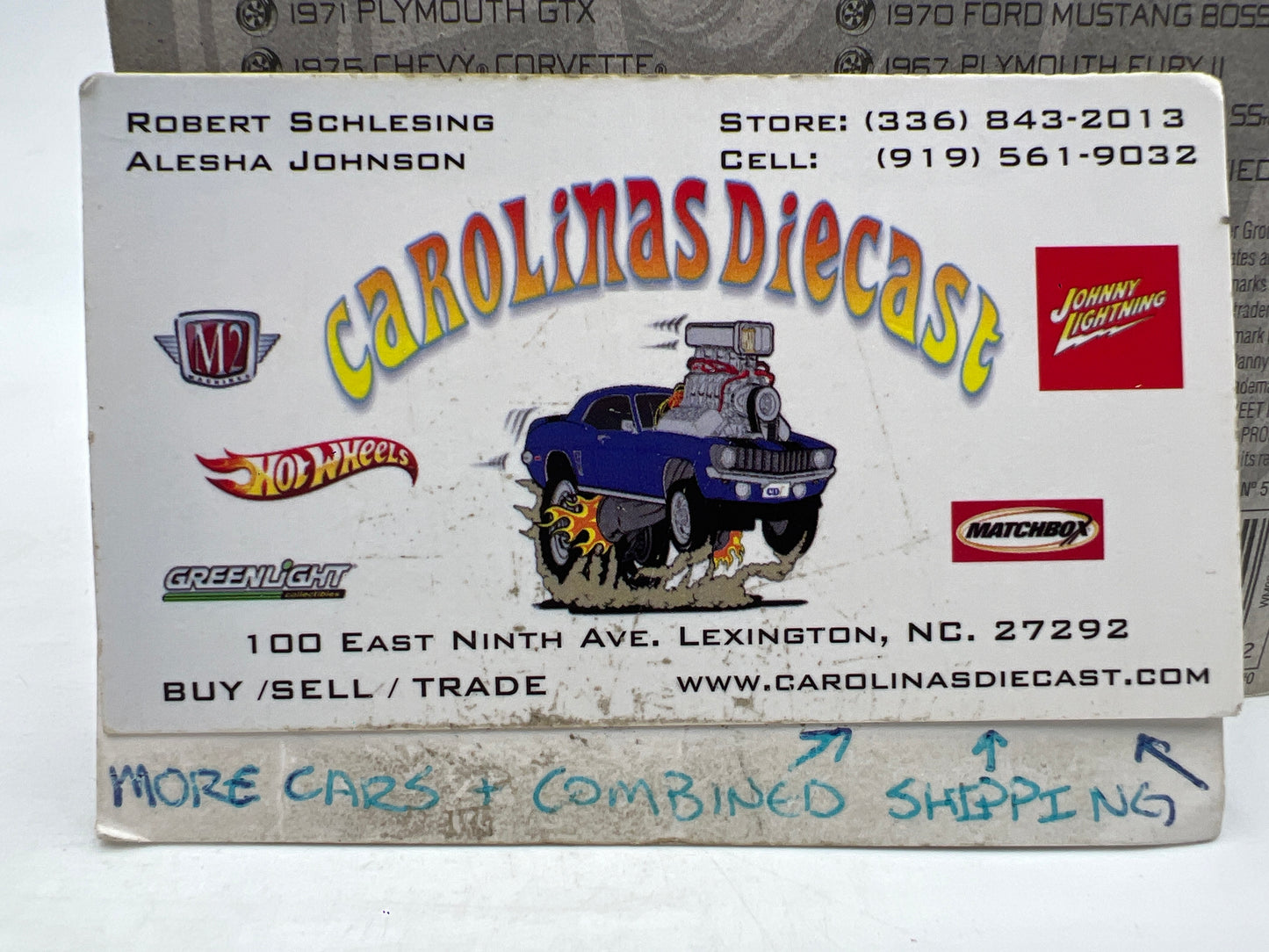 Johnny Lightning Small Card 1970 Ford Mustang Boss 429 Orange