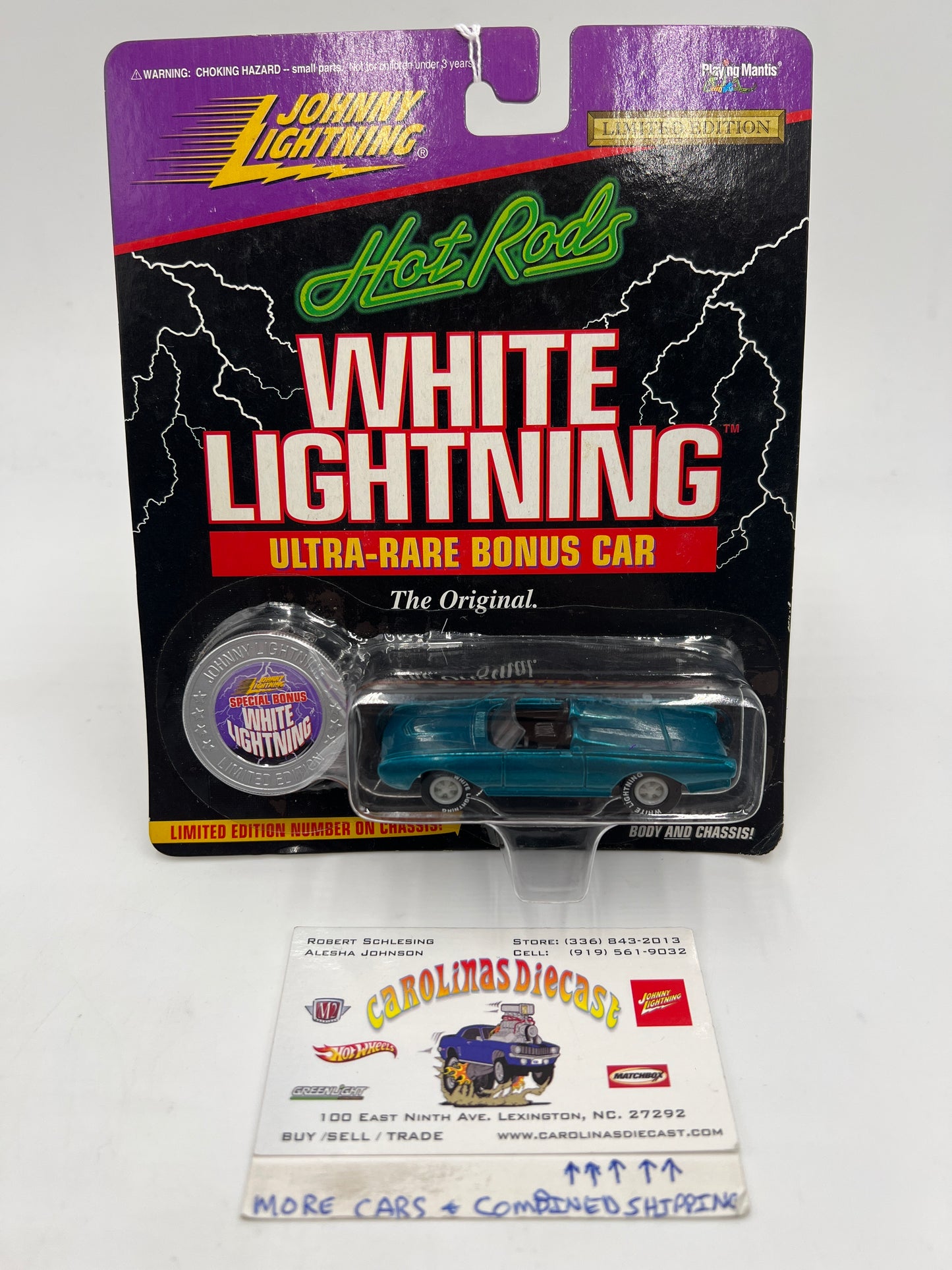Johnny Lightning White Lightning Chase Hot Rods #209 Bad Bird Thunderbird Blue