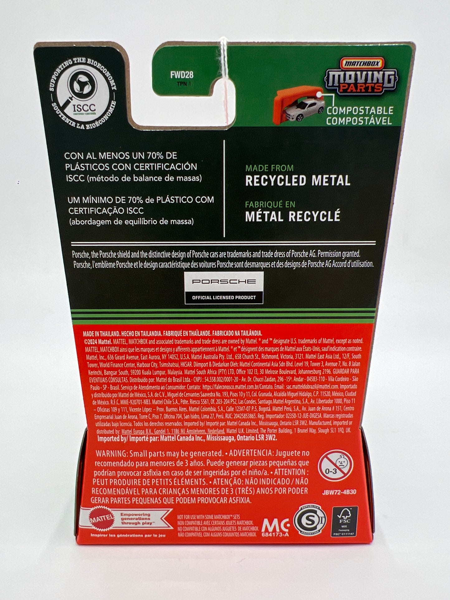 2025 Matchbox Moving Parts #31 2024 Porsche 718 Spyder RS Blue 167K