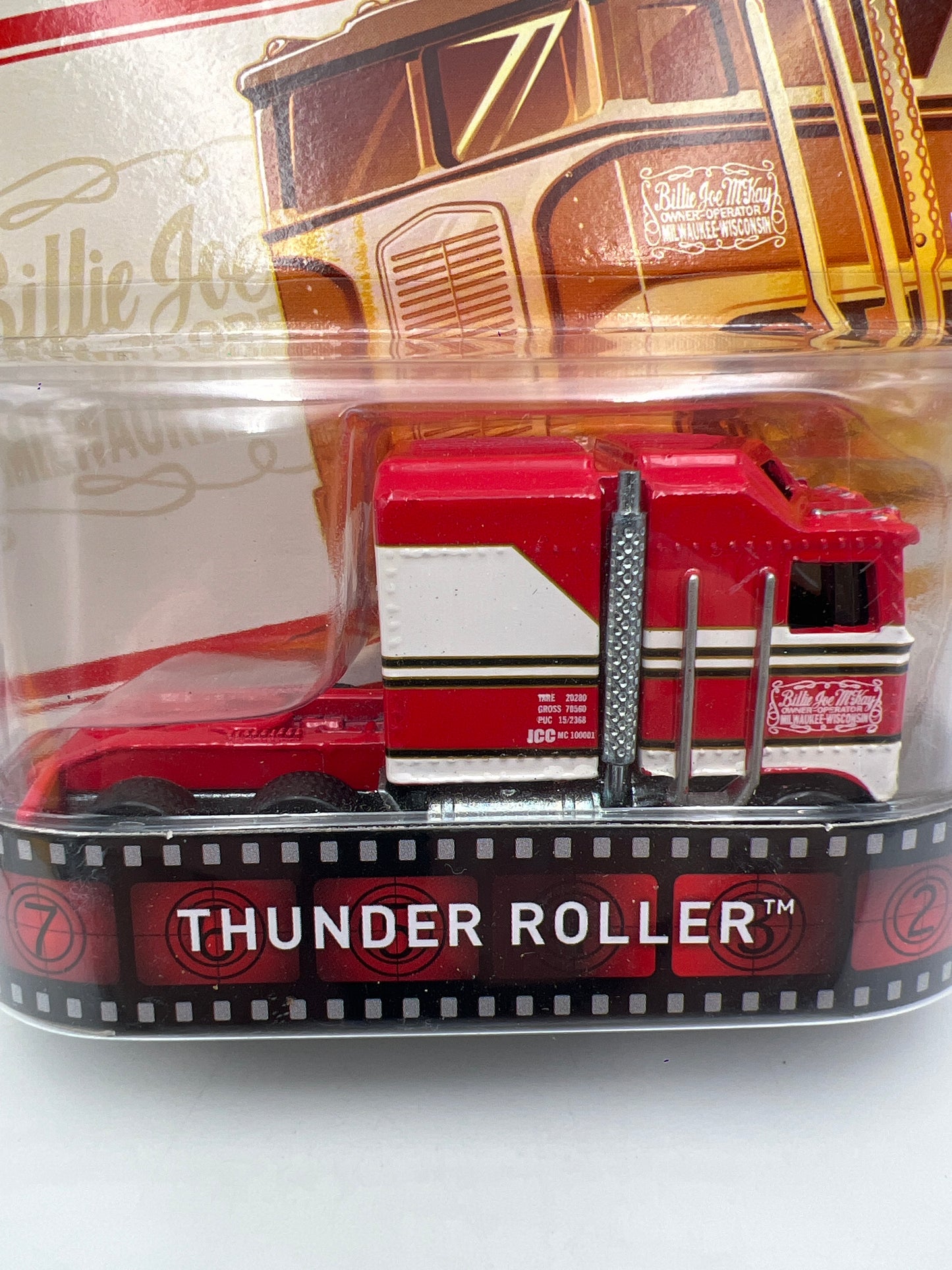 Hot Wheels Retro Entertainment BJ And The Bear Thunder Roller W/Protector Card Not Perfect