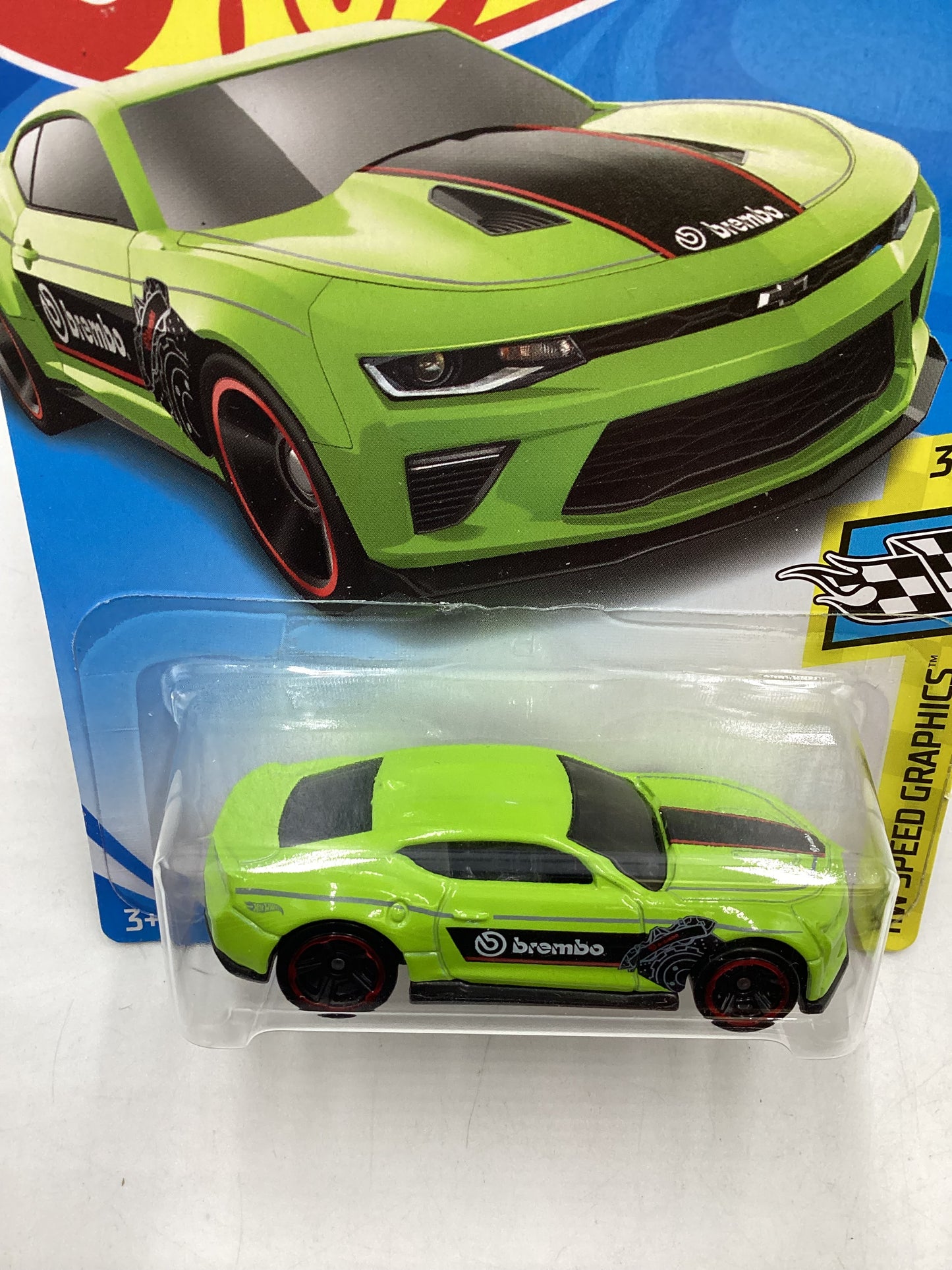 2019 Hot Wheels #26 Green 18 Camaro SS 7F