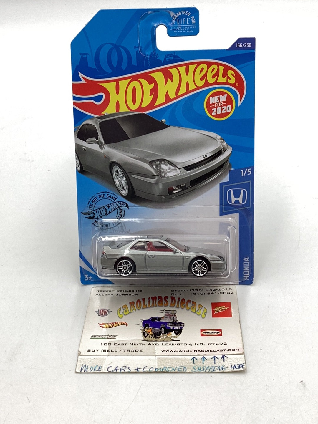 2020 hot wheels 98 Honda Prelude #166 silver 76G