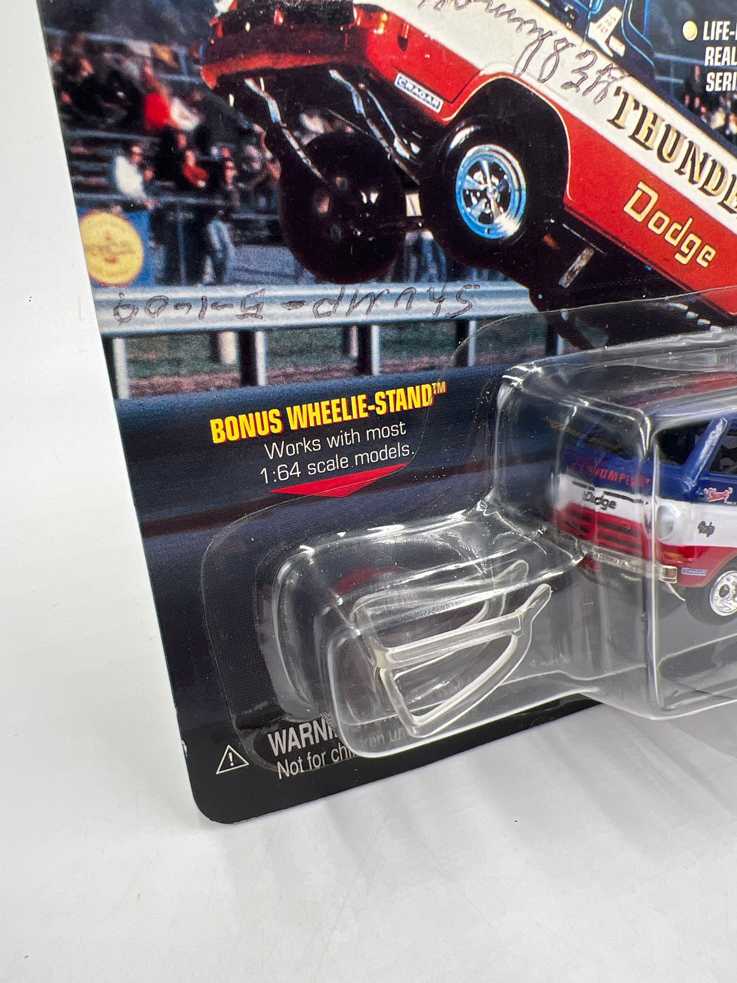 Johnny Lightning SIGNED Show Stoppers GE Shumperts Dodge Thunder Wagon #2