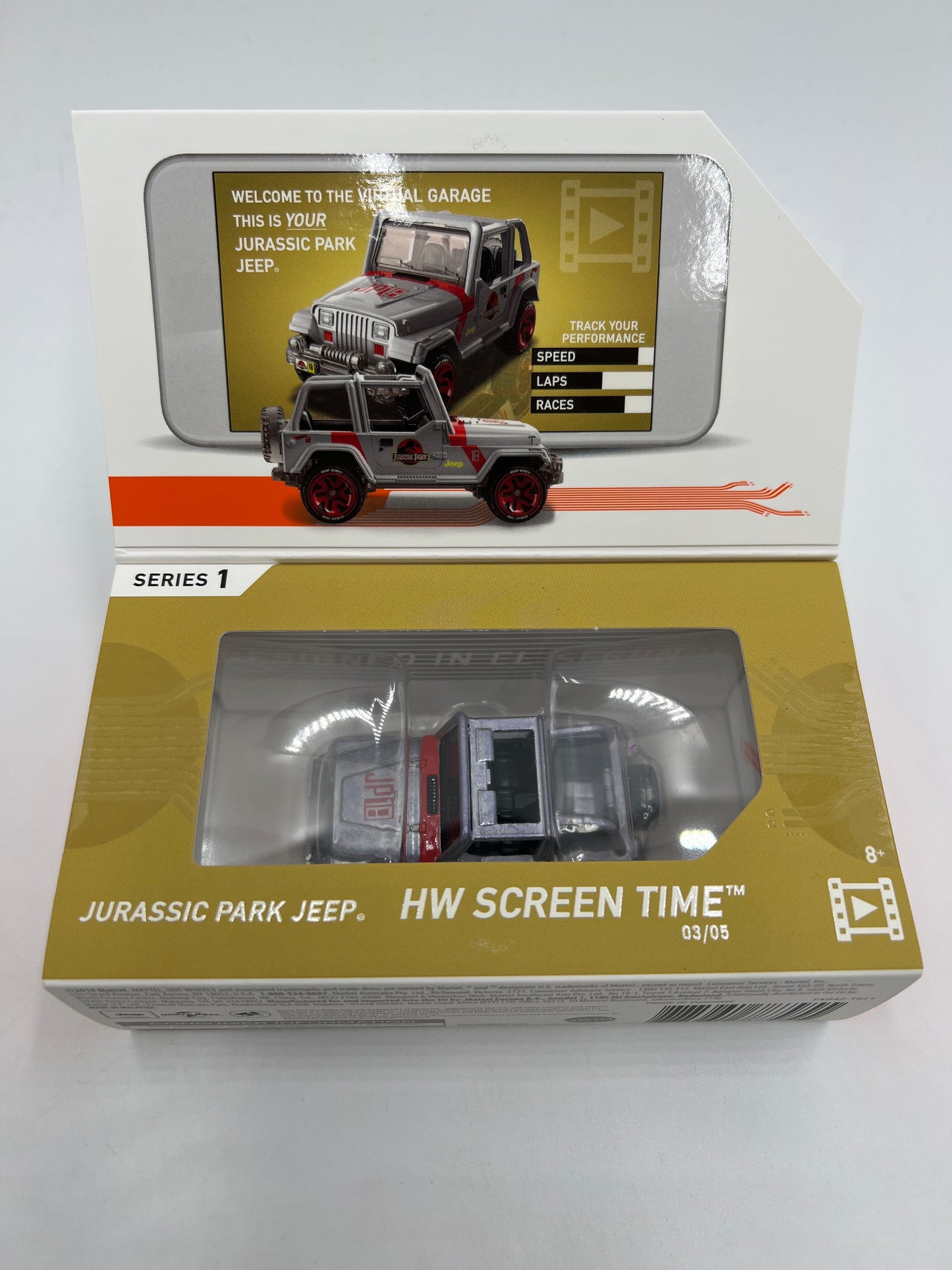 Hot Wheels iD Screen Time Series 1 #3 Jurassic Park Jeep Sealed