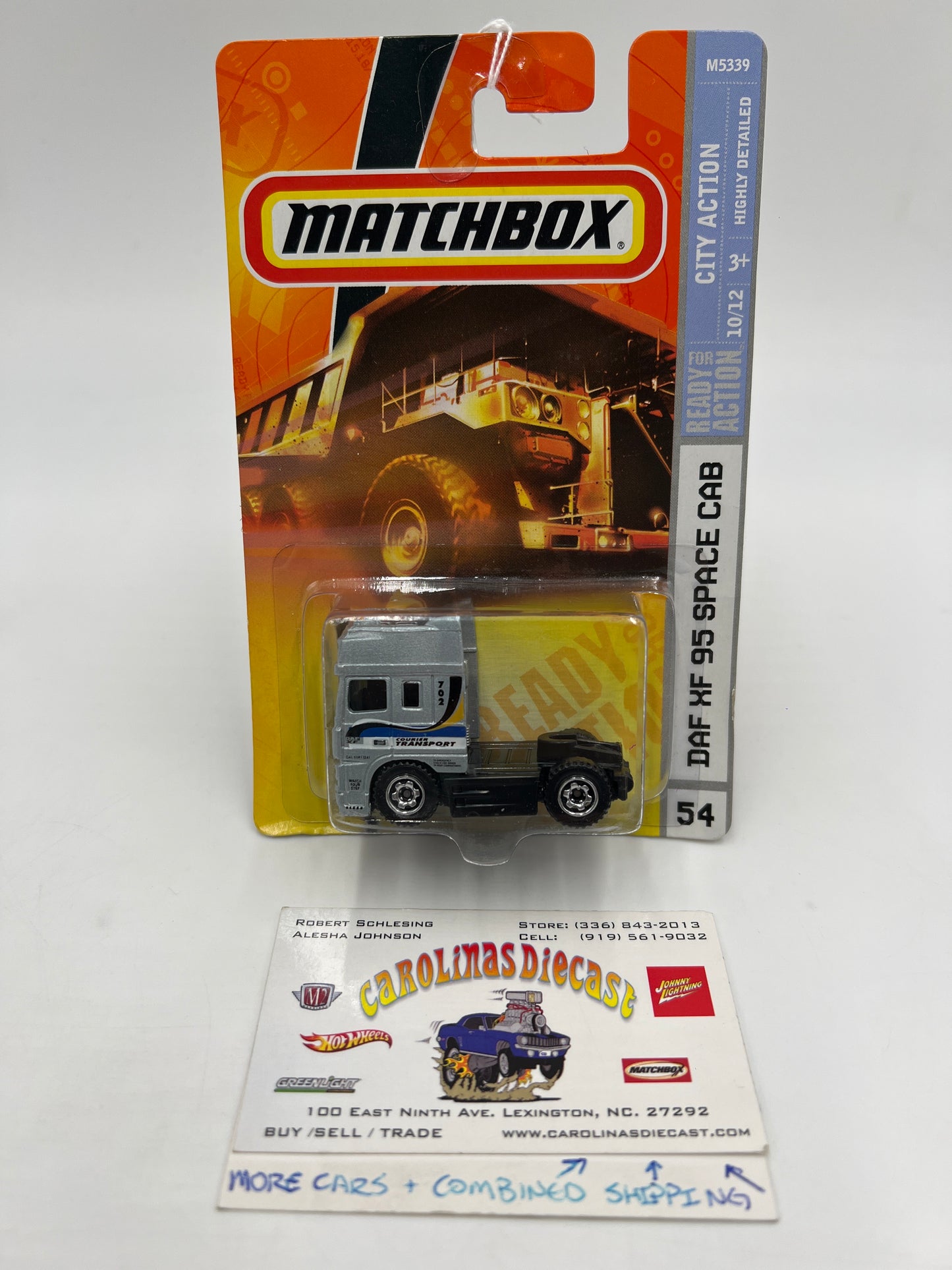 Matchbox City Action #54 DAF XF 95 Space Cab Silver 208C