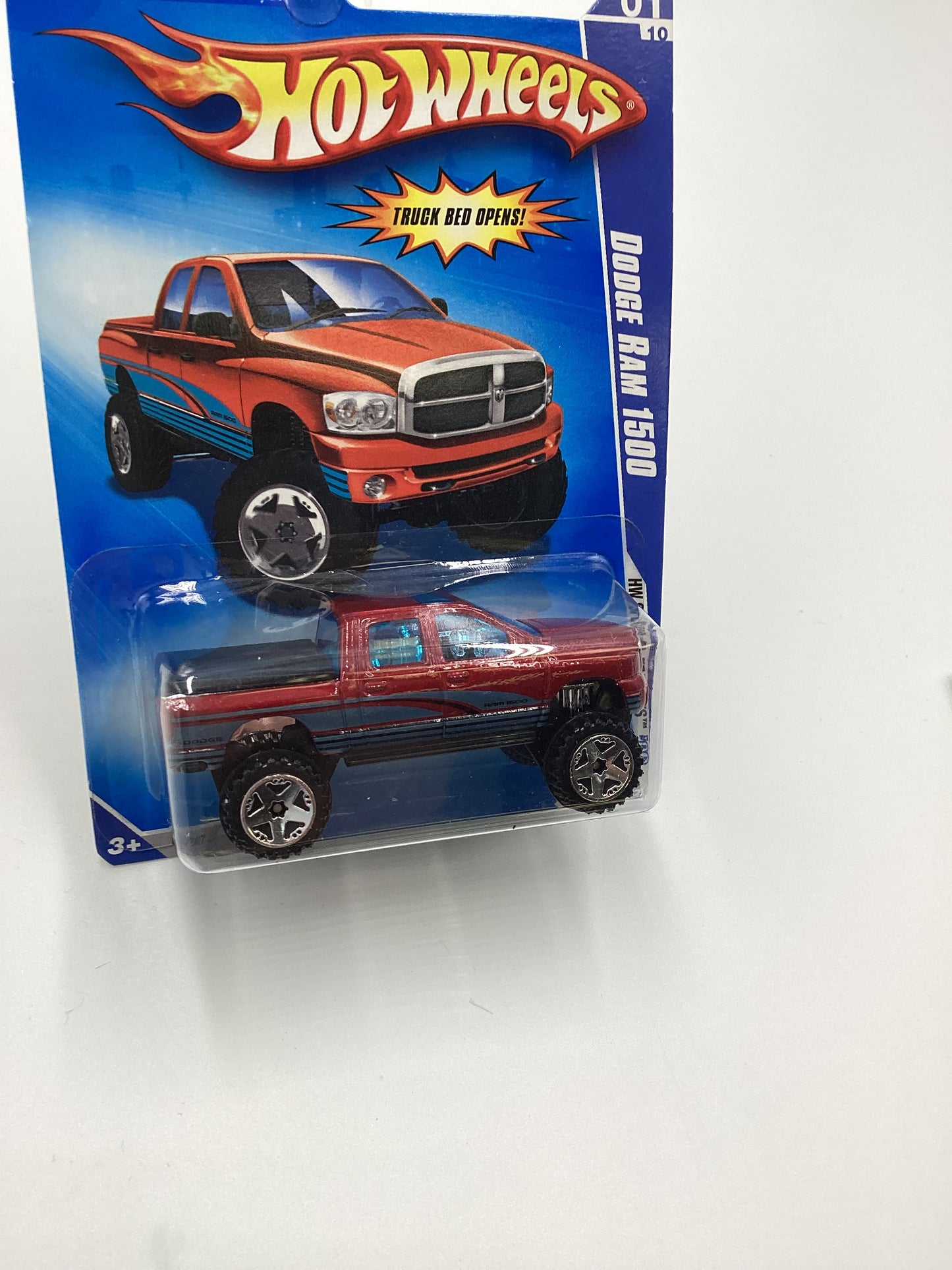 2009 Hot Wheels #087 Dodge Ram 1500 Red Walmart Exclusive 238A