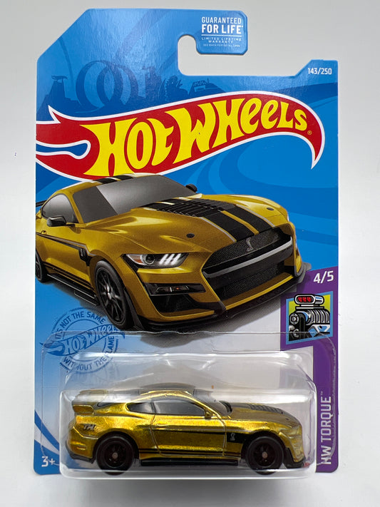 2021 Hot Wheels Super Treasure Hunt #143 2020 Ford Mustang Shelby GT500 Gold W/Protector