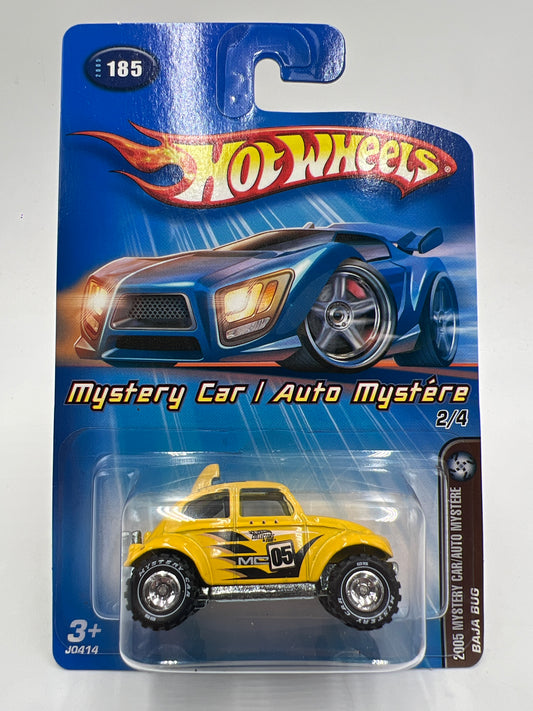 2005 Hot Wheels Mystery Car #185 Baja Bug Yellow W/Real Riders SR