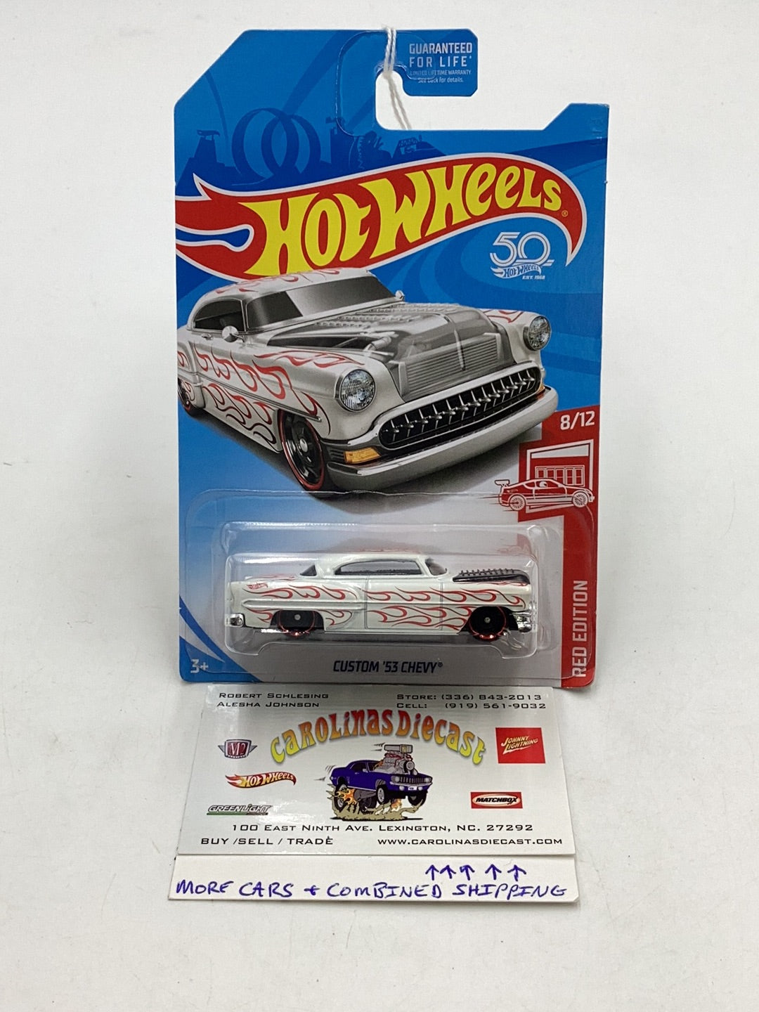 2018 Hot wheels Red edition Custom 53 Chevy 152B