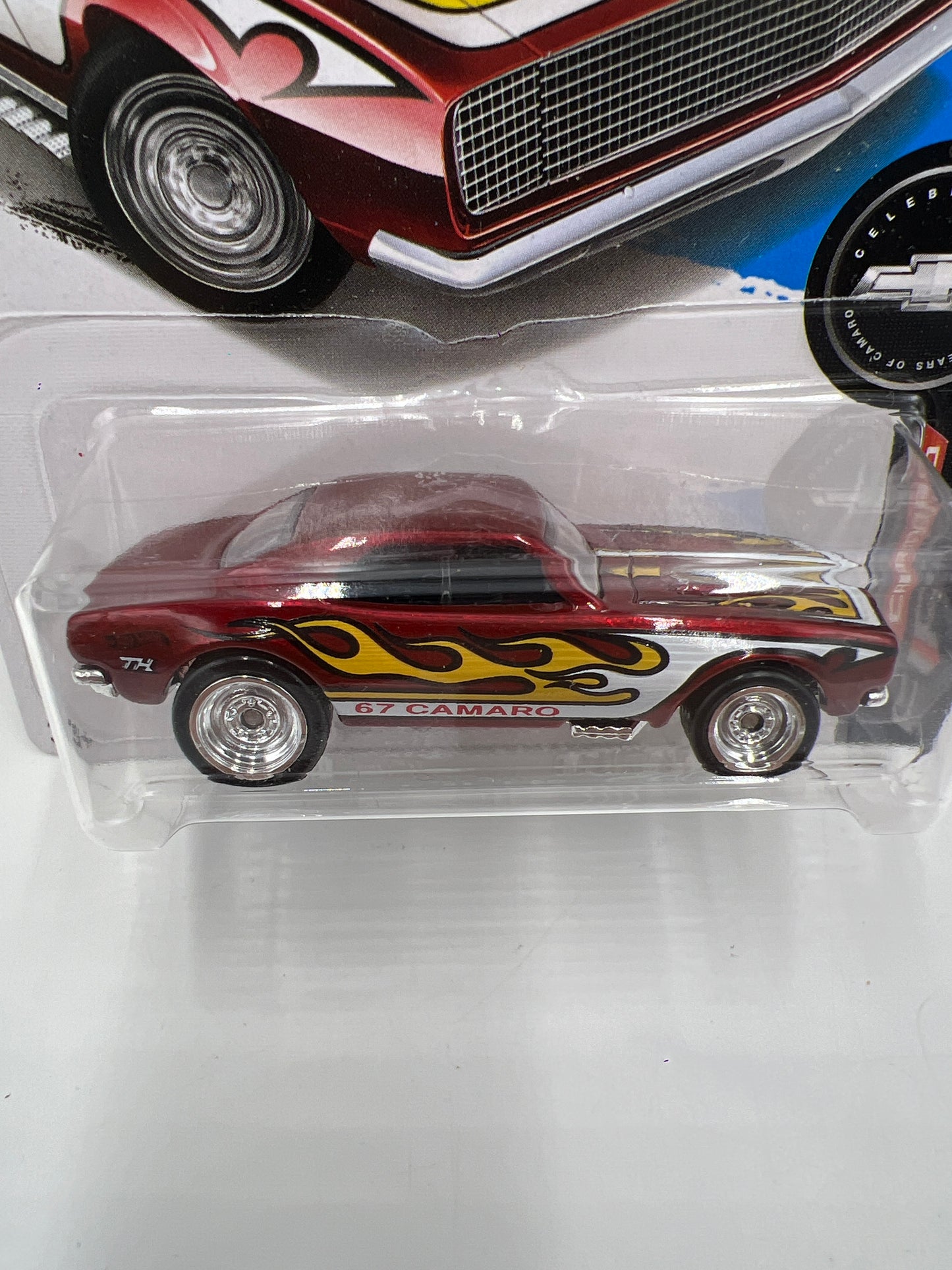 2017 Hot Wheels Super Treasure Hunt 67 Camaro Red W/ Protector