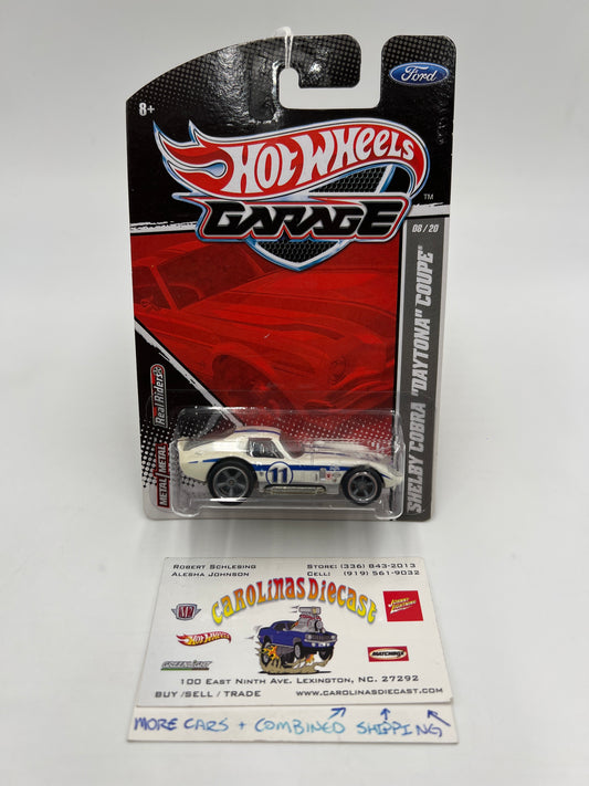 Hot Wheels Premium Garage Series #8 Shelby Cobra Daytona Coupe White