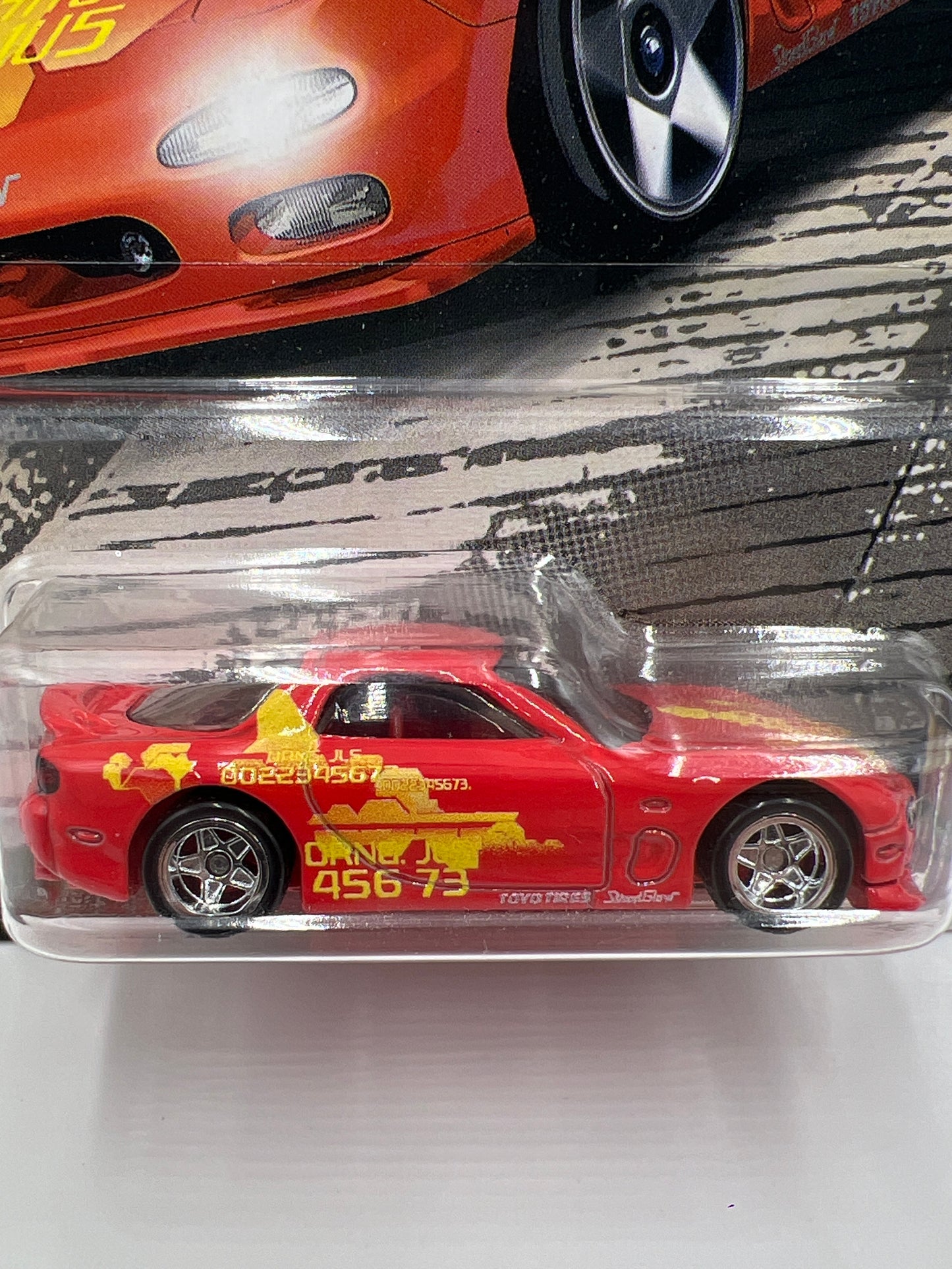 Hot Wheels Fast & Furious Fast Tuners #1 Mazda RX-7 FD Red W/Protector