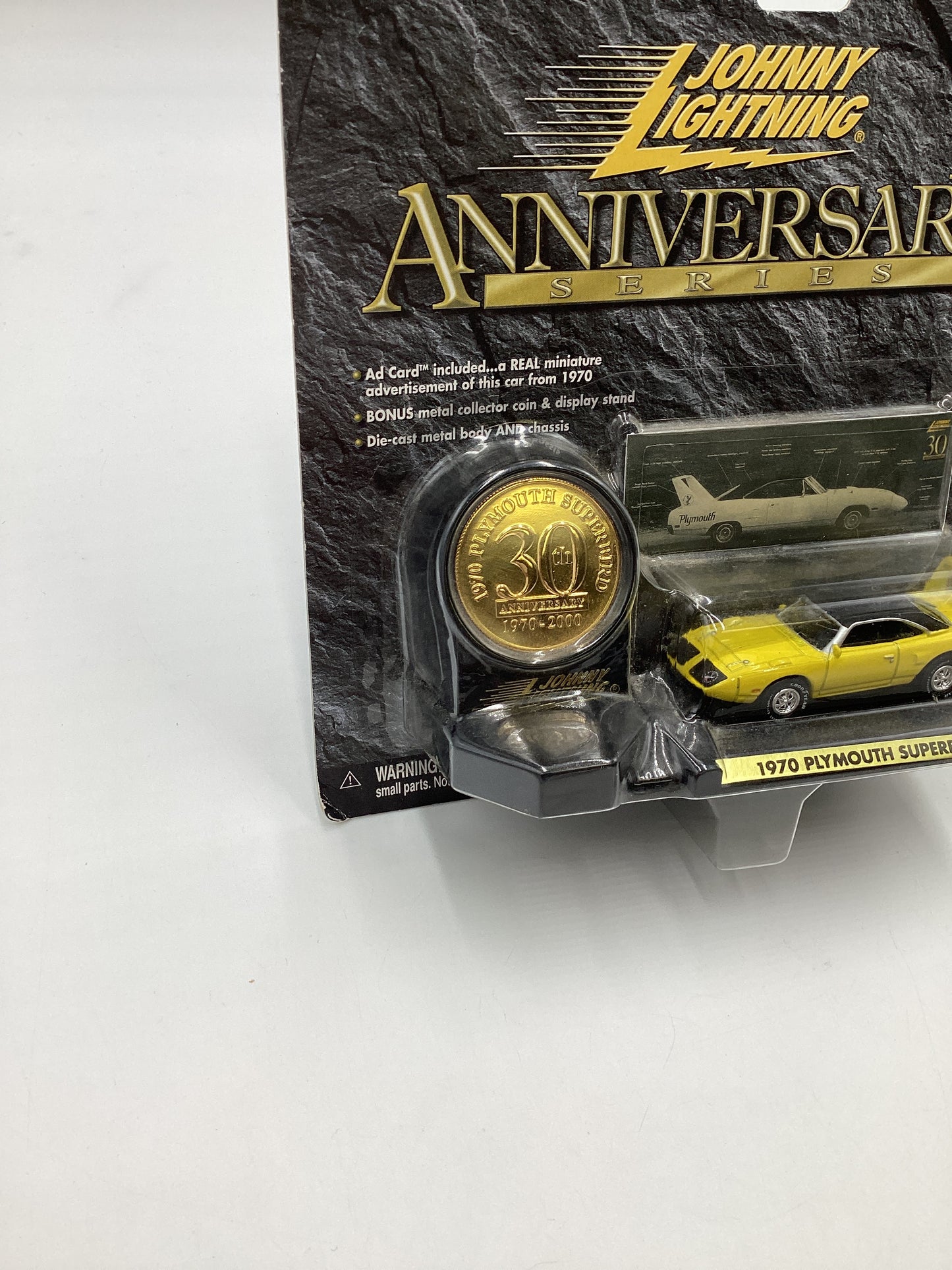 Johnny Lightning Anniversary Series Yellow 1970 Plymouth Superbird 191E